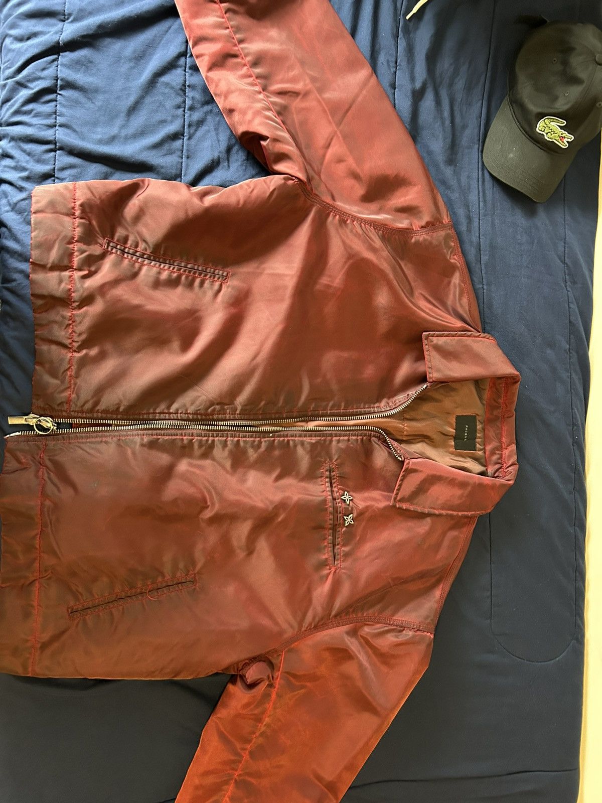 Pacsun Red Lightweight Nylon Jacket Size US XL / EU 56 / 4 - 2 Thumbnail