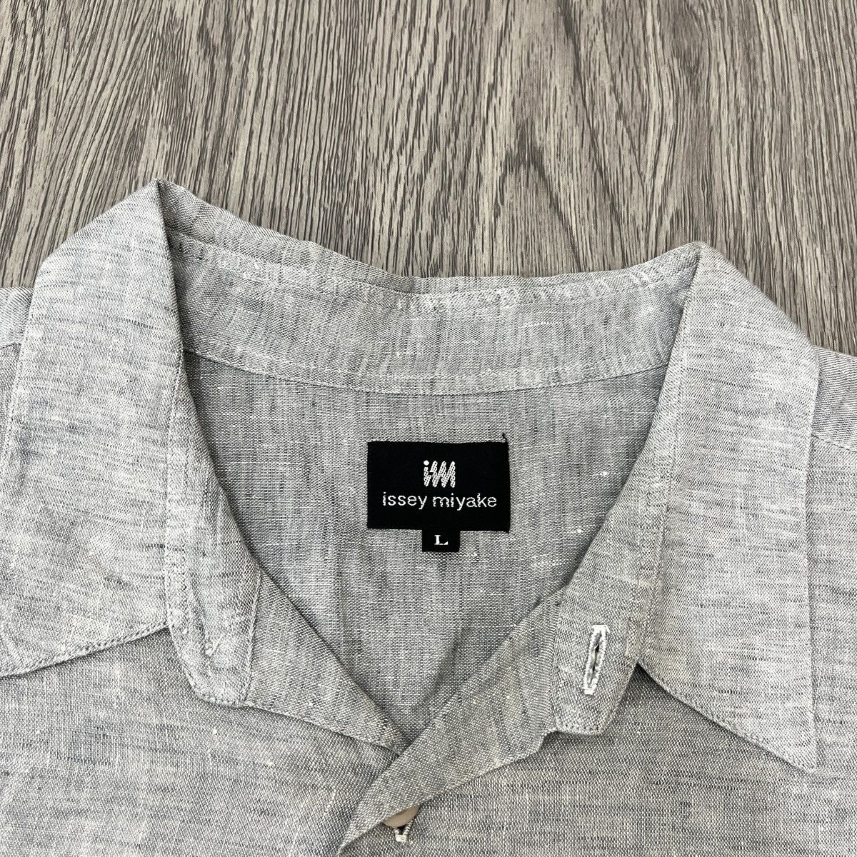 Issey Miyake IM Issey Miyake - Linen Open Collar Shirt Ifsixwasnine Size US L / EU 52-54 / 3 - 11 Thumbnail