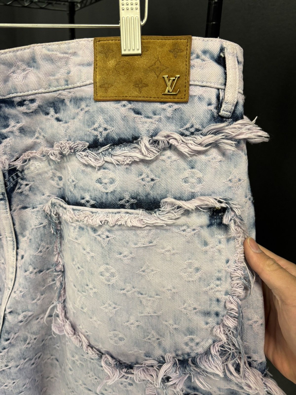 Louis Vuitton Louis Vuitton SS23 Virgil Abloh Carpenter Denim fringe Size US 38 / EU 54 - 5 Thumbnail