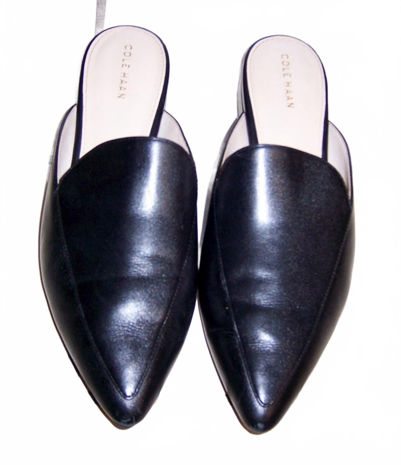Cole Haan Cole Haan Women's Piper Leather Pointed-Toe Mules - US8 Size US 8 / IT 38 - 3 Thumbnail