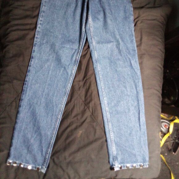 Other Rockies Embellished Stud Denim Blue Jeans High Rise Tapered Size 30" / US 8 / IT 44 - 3 Thumbnail