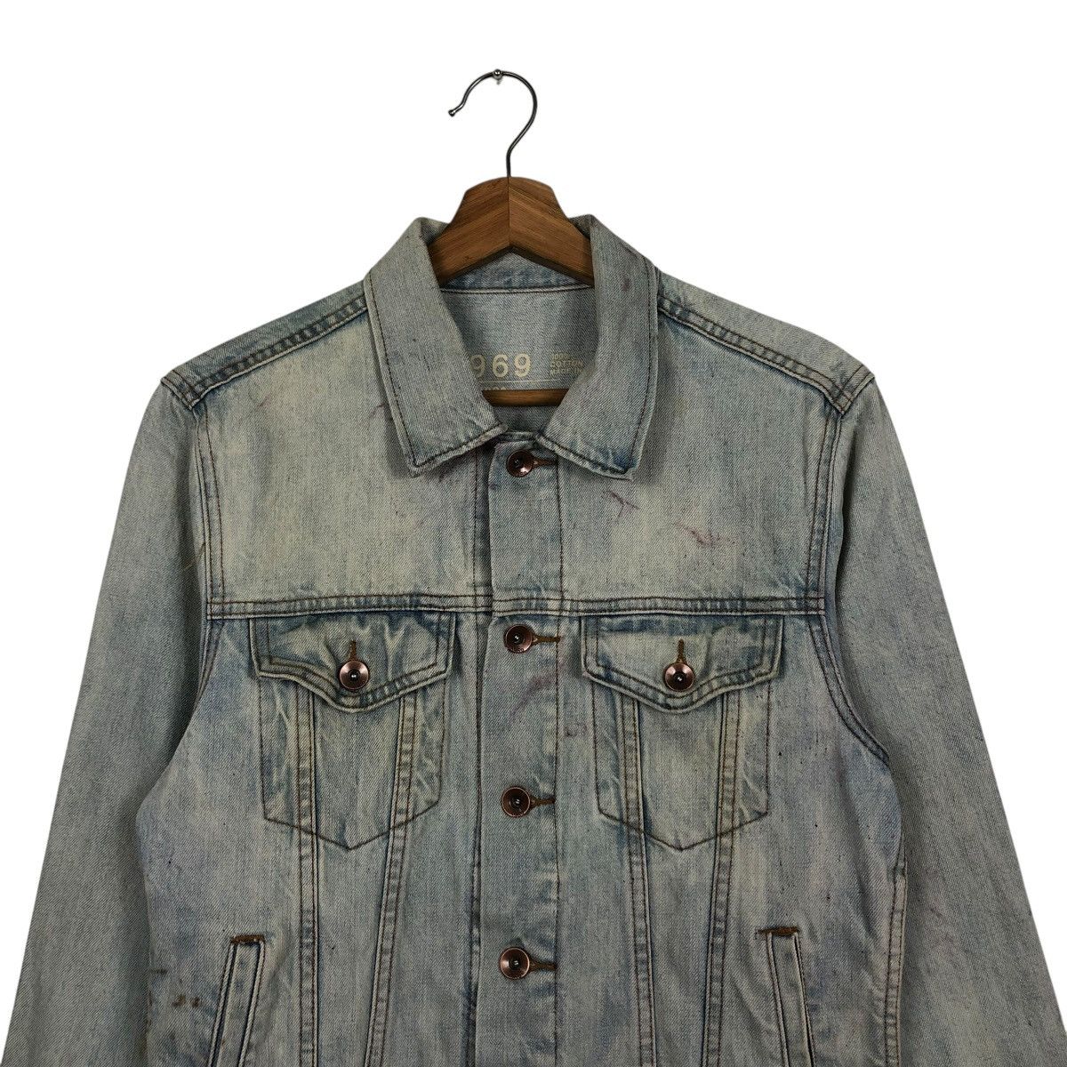 Japanese Brand 🔥VINTAGE CROPPED TRUCKER DENIM JACKET GAP Size US XS / EU 42 / 0 - 5 Thumbnail