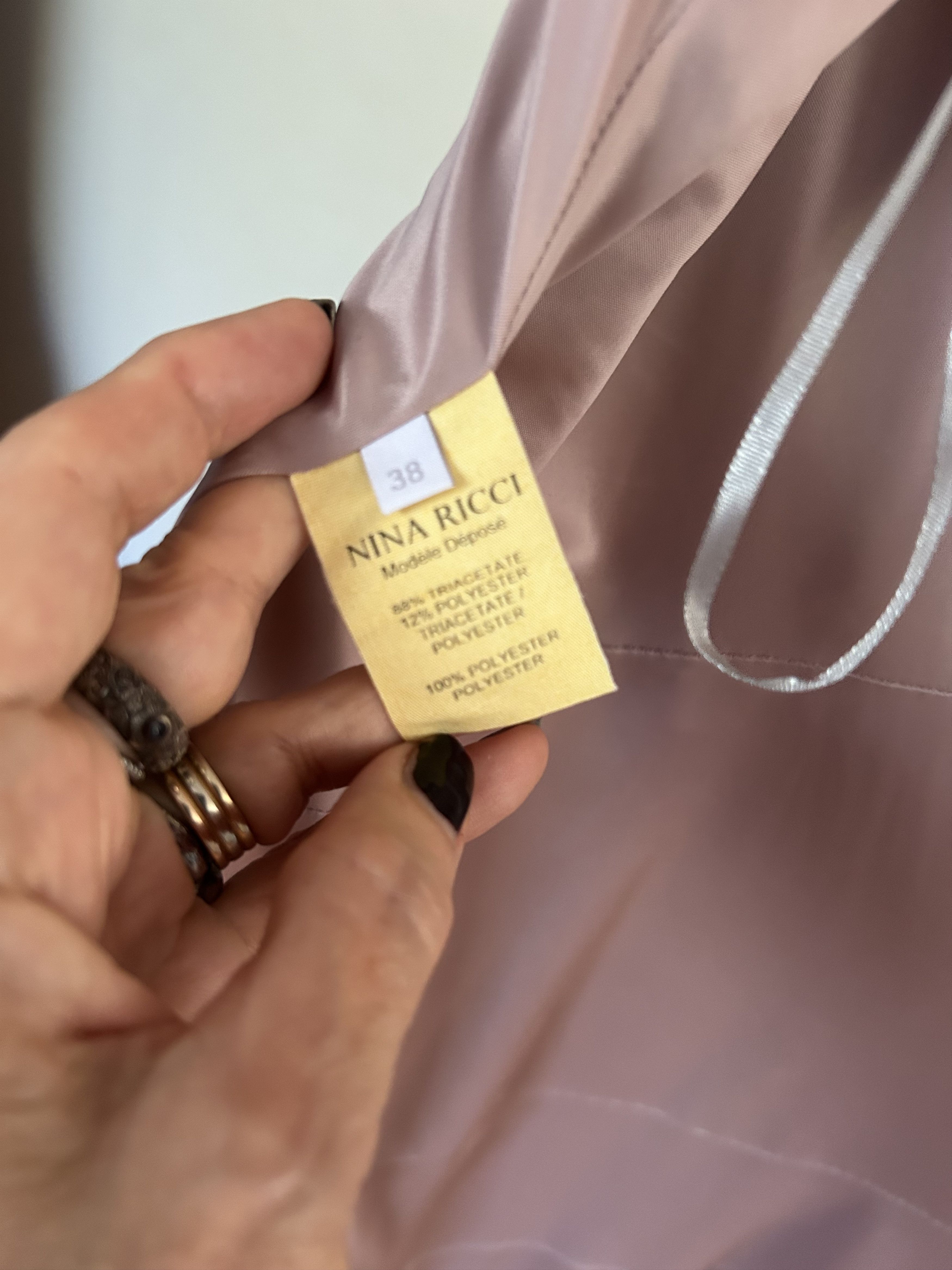 Olivier Theyskens Nina Ricci by Olivier Theyskens SS2008 Blush Slip Dress Size M / US 6-8 / IT 42-44 - 7 Thumbnail