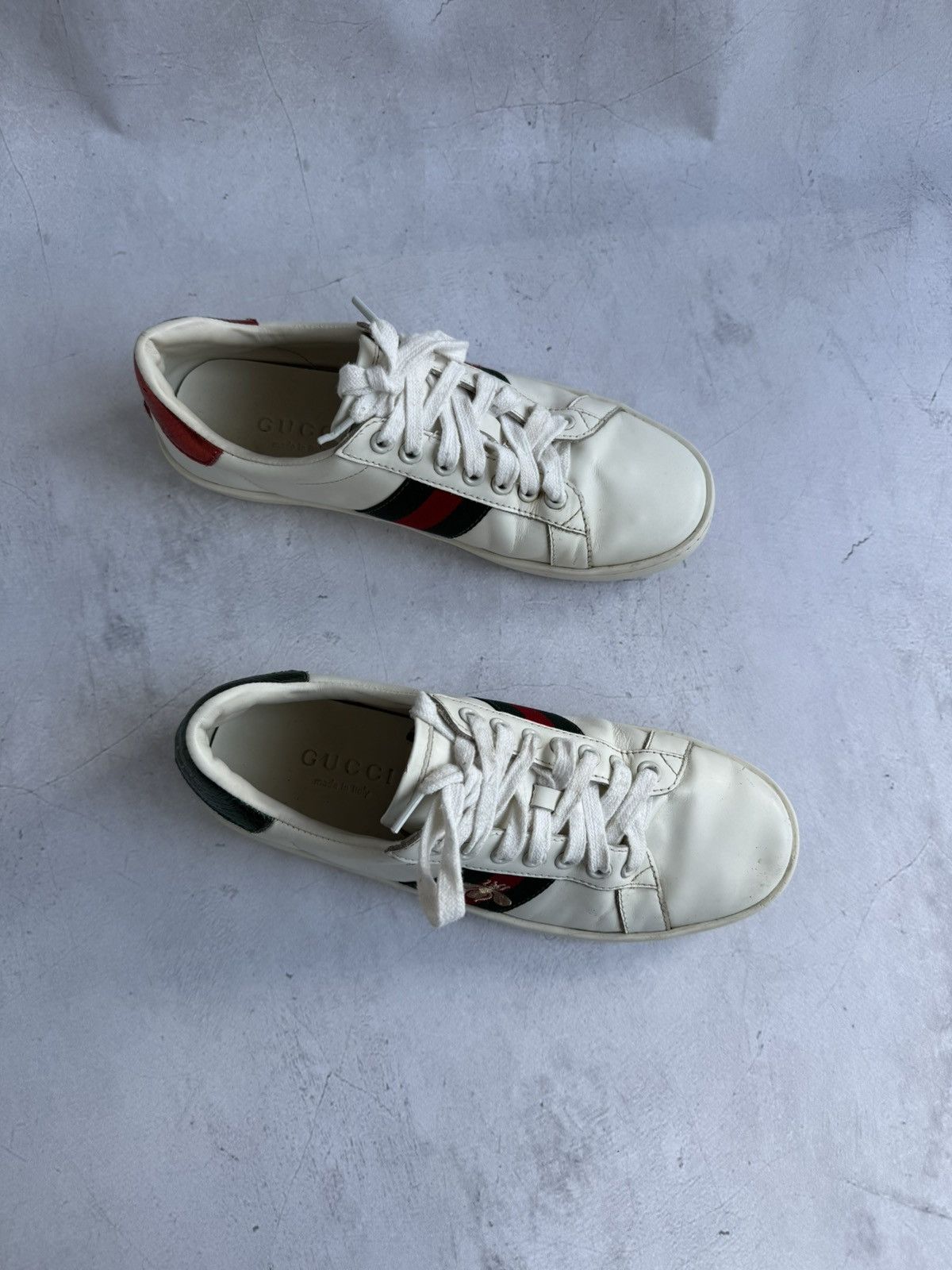 Gucci Gucci Sneakers Shoes White Leather Size US 10 / IT 40 - 7 Thumbnail