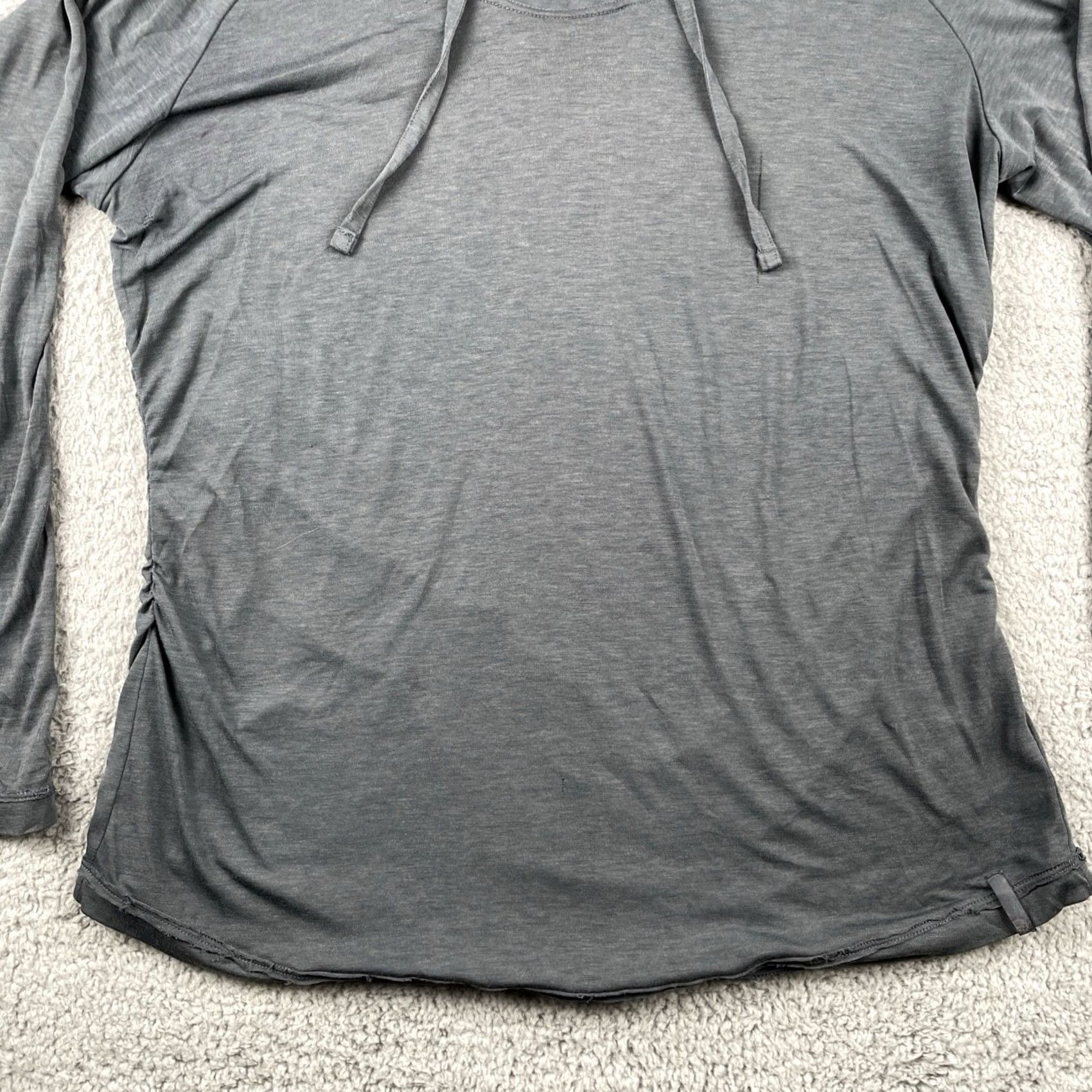 Vintage Rocky Mountain Hardwear Women’s L/XL Ultra Thin Hooded Long Sleeve Gray Soft T-Shirt Pullover Activewear climber hiking running gym nature Size XL / US 12-14 / IT 48-50 - 5 Thumbnail
