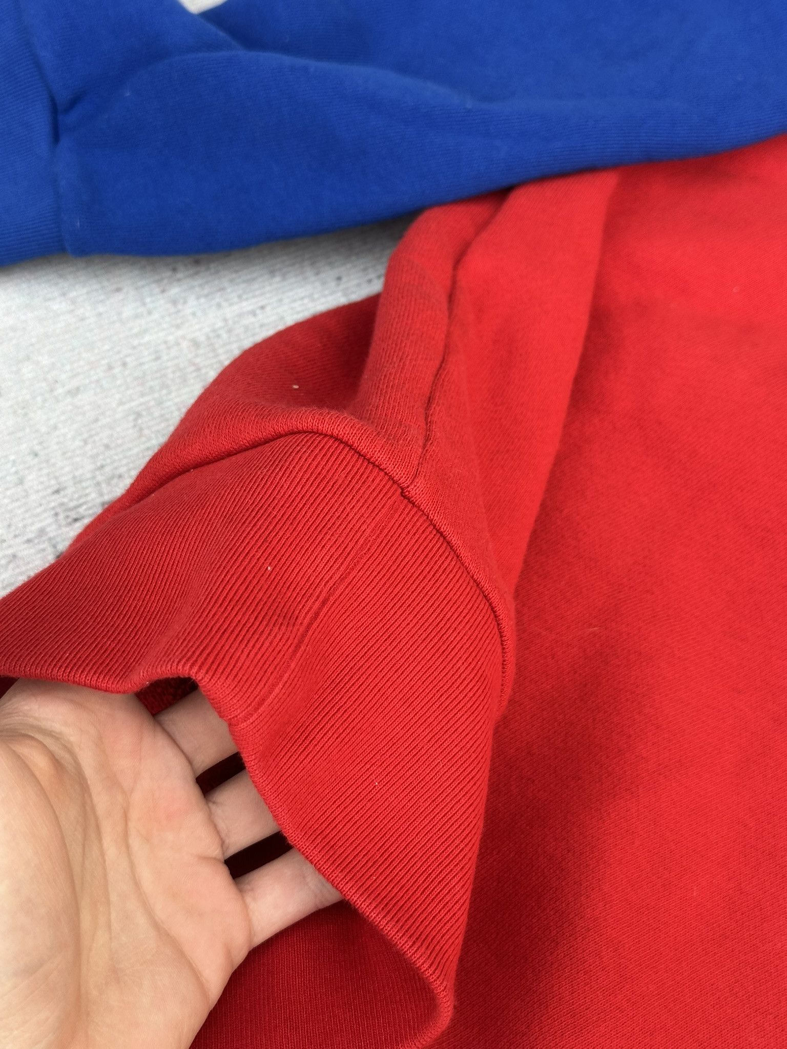 Gucci Gucci Sweatshirt Distressed Logo Print Red and Blue Crewneck Size US S / EU 44-46 / 1 - 15 Thumbnail