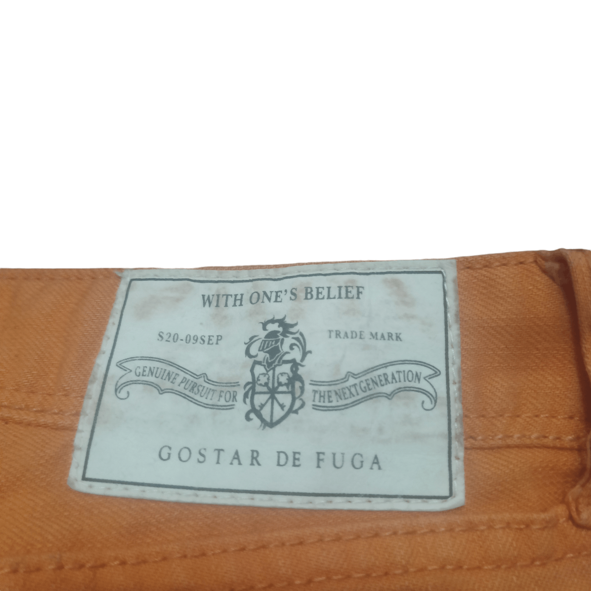 GOSTAR DE FUGA Rare!!! Gostar De Fuga Orange Trousers Pants Size US 31 - 12 Thumbnail