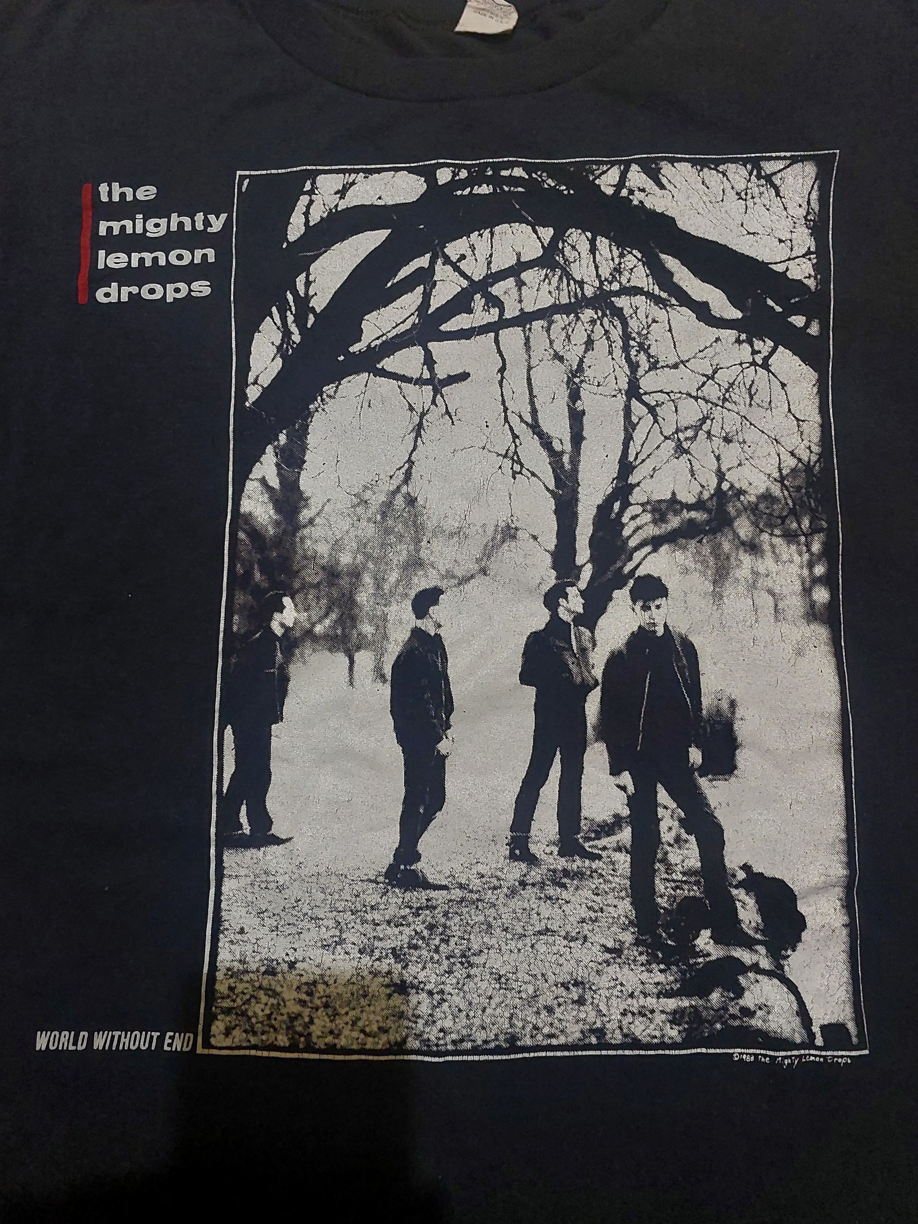 Band Tees Vtg 1988 The Mighty Lemon Drops 'World Without End~Tour 88' Size US XL / EU 56 / 4 - 6 Thumbnail