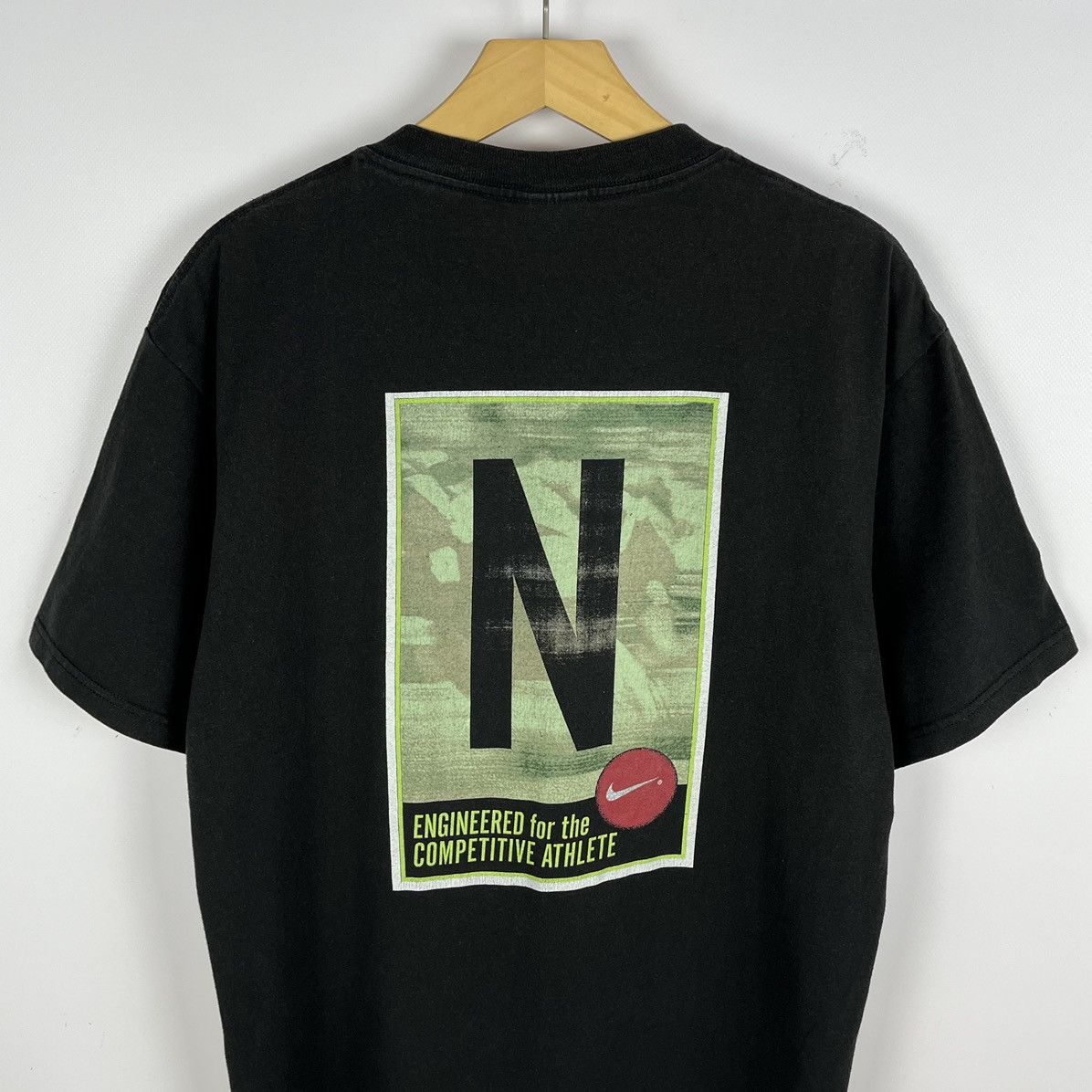 Nike Iconic Vintage Nike Engineered rare big logo tee 90’s Size US M / EU 48-50 / 2 - 2 Thumbnail