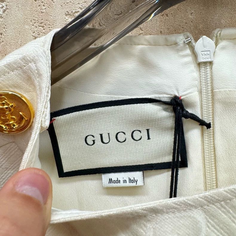 Gucci Gucci Anchor gold buckle old flower full print vest 2505-N Size S / US 4 / IT 40 - 3 Thumbnail