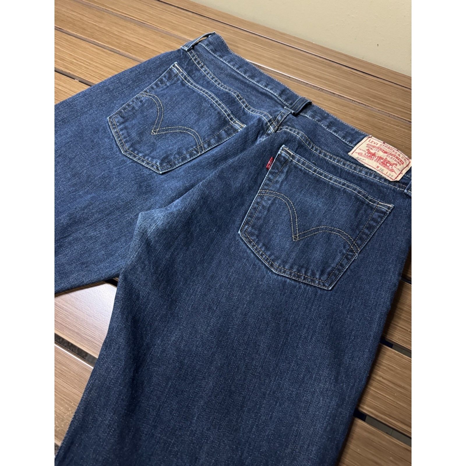 Levi's Levi's 527 Low Bootcut Blue 2000s Bootcut Fit Size 36x33 Size US 36 / EU 52 - 8 Thumbnail
