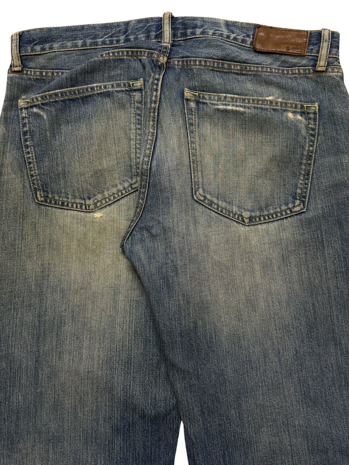 Uniqlo Vintage Y2K Japanese Uniqlo Mud Wash Distressed Wide Leg Size US 34 / EU 50 - 4 Thumbnail