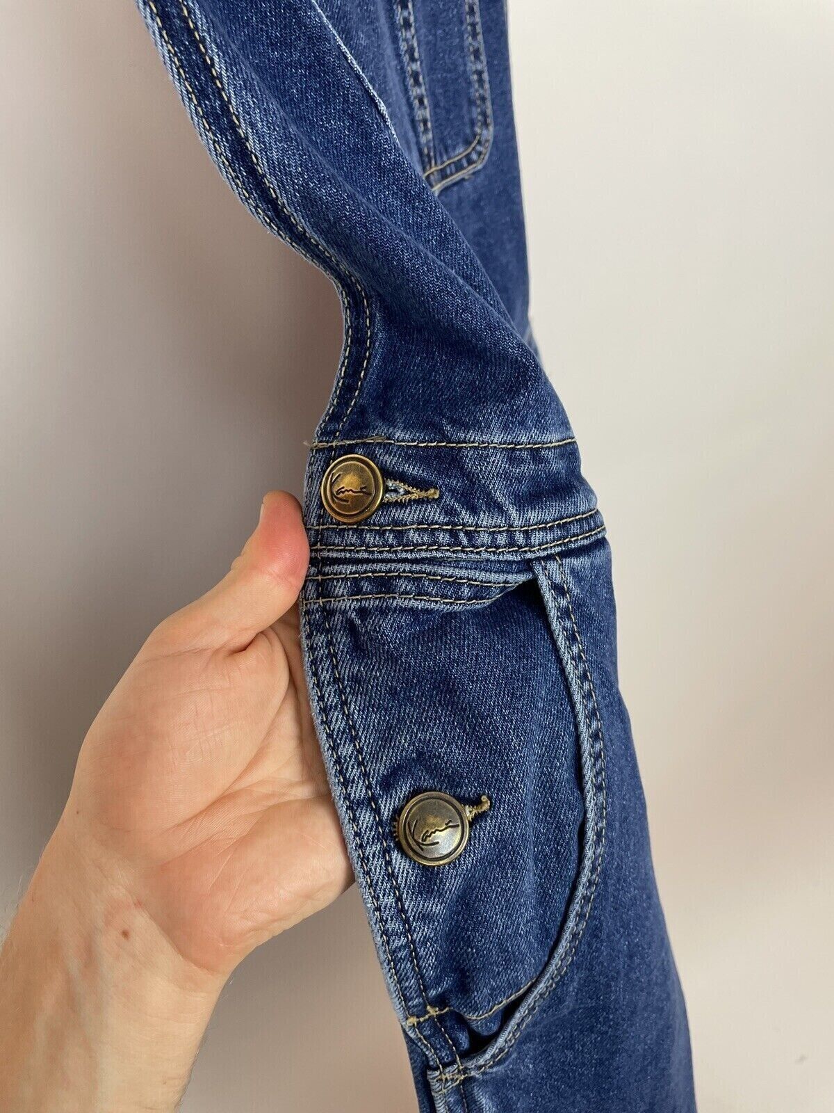 Karl Kani Men's Karl Kani Blue Denim Overalls Jumpsuit Pants Jeans Size US 30 / EU 46 - 8 Thumbnail