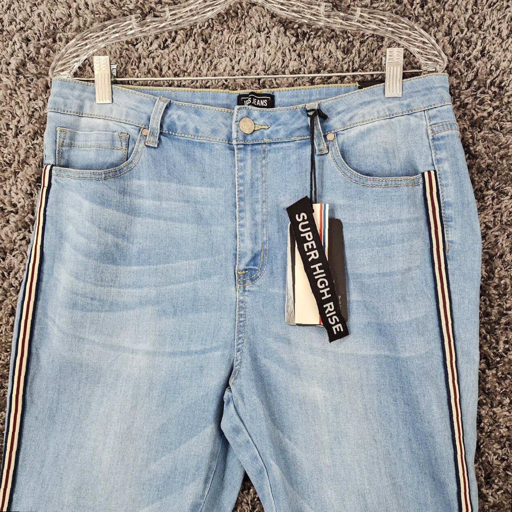 Vintage IRIS High Rise Skinny Jeans Womens Super High Waist Size 13 Blue Size 34" / US 12 / IT 48 - 2 Thumbnail