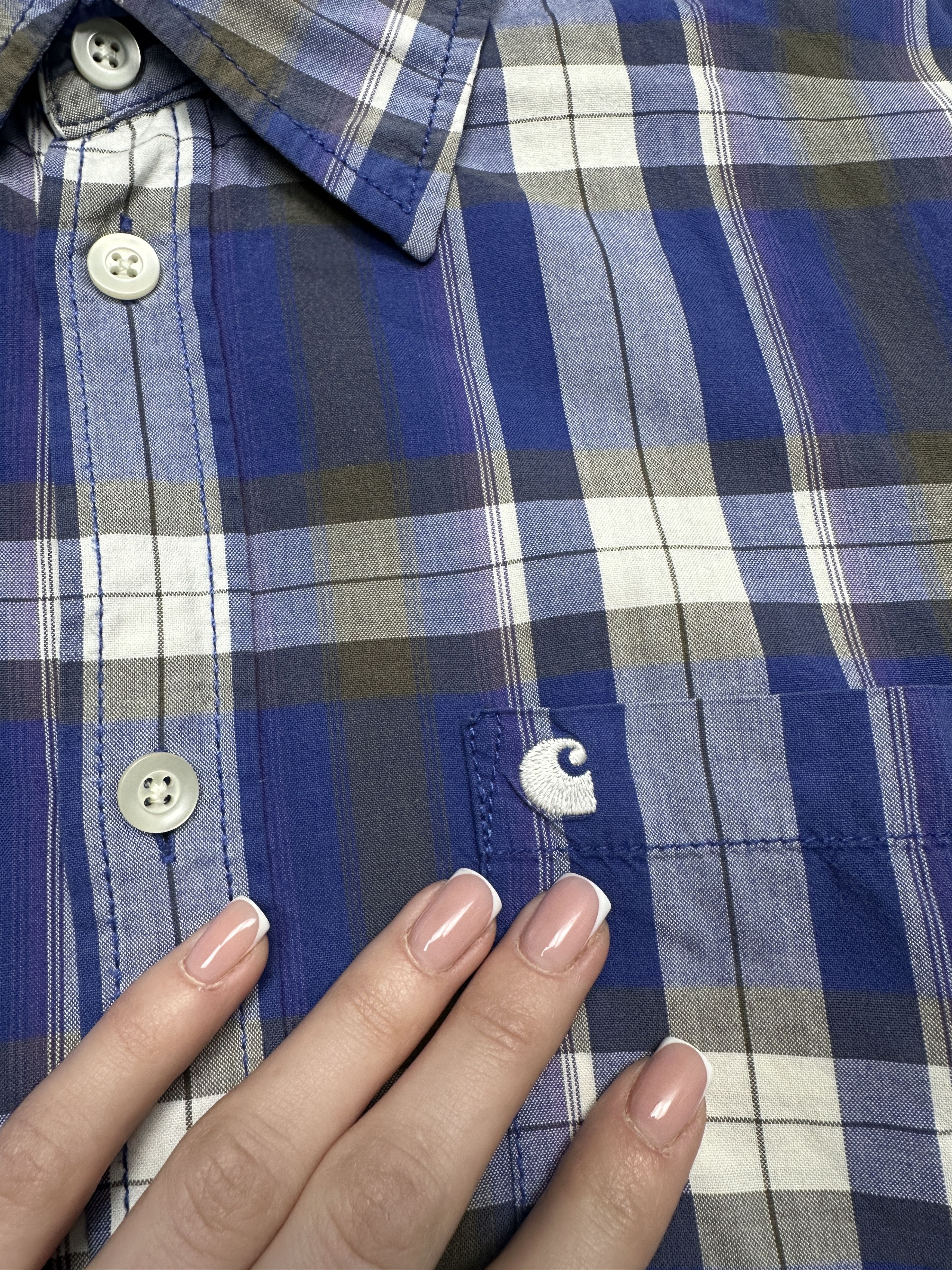 Carhartt × Vintage Carhartt Mens Clerk Motel Short Sleeve Plaid Shirt Size US M / EU 48-50 / 2 - 3 Thumbnail