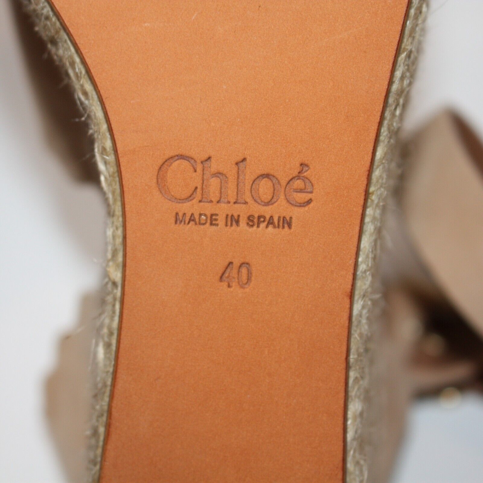 Chloe Suede Lauren Espadrille Wedges Shoes size US 10 MSRP $660 Size US 10 / IT 40 - 7 Thumbnail