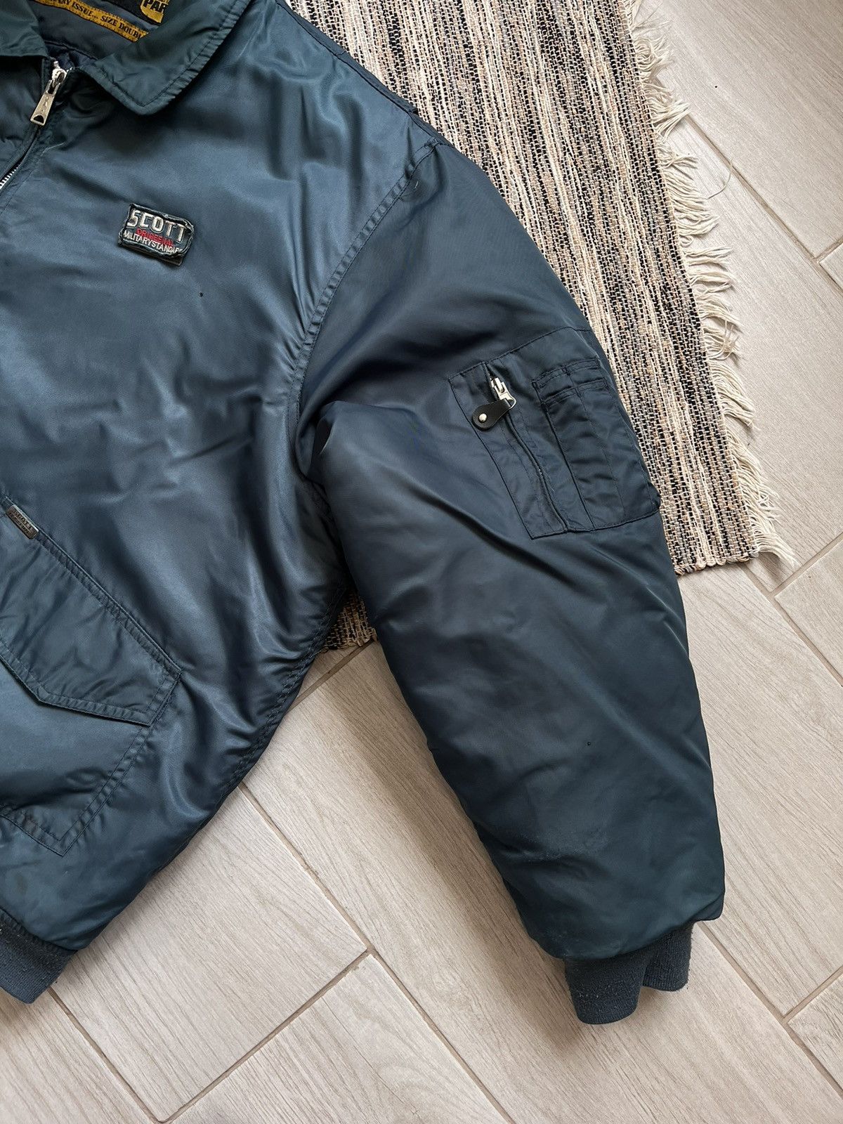 Schott × Vintage Vintage Schott NYC Bomber jacket MA-2 flyer military Size US XXL / EU 58 / 5 - 6 Thumbnail