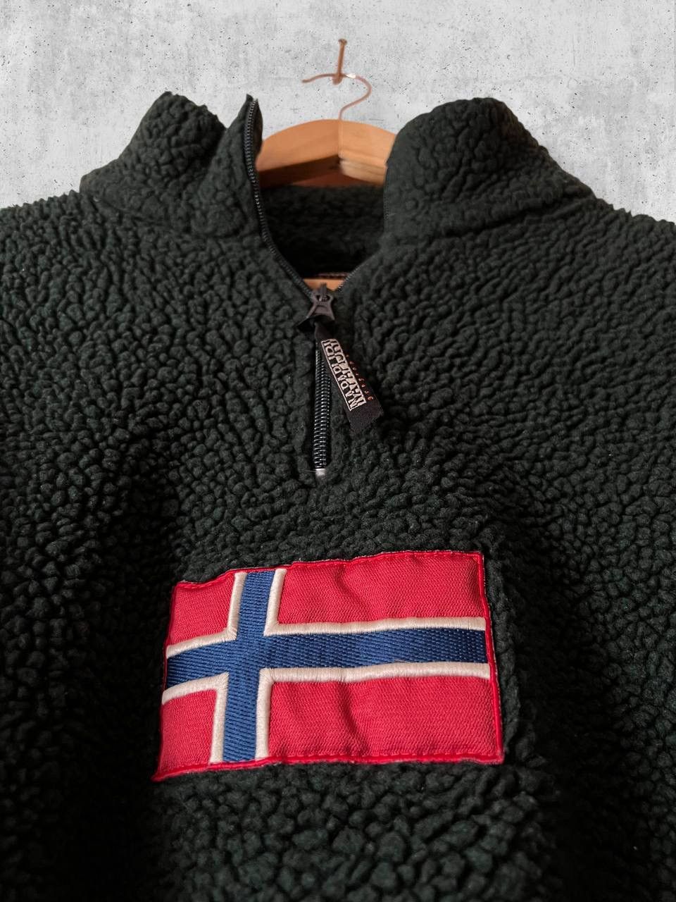 Napapijri NAPAPIJRI Vintage SHERPA fleece jacket sweater 90s Size US L / EU 52-54 / 3 - 6 Thumbnail