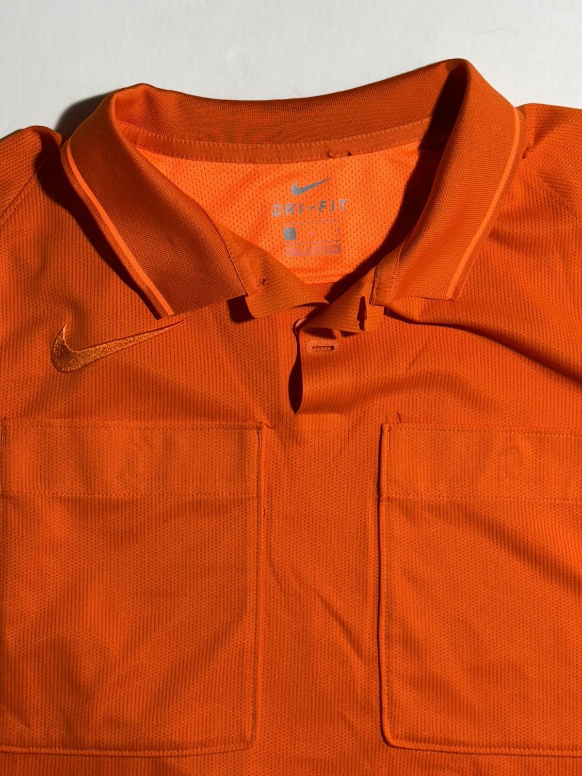 Nike Nike Dri-Fit Bright Orange Collared Shirt Size US M / EU 48-50 / 2 - 1 Thumbnail