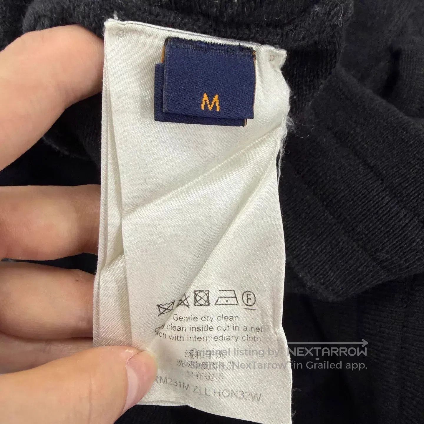 Louis Vuitton Black Embroidered Sweatpants with Drawstring. Size US 32 / EU 48 - 6 Thumbnail