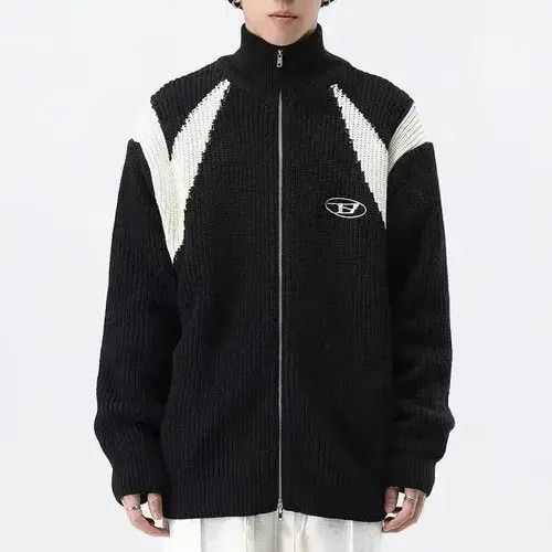 Aran Isles Knitwear × Homemade Y2k Double Zipper Cardigan Sweater Size US L / EU 52-54 / 3 - 2 Thumbnail