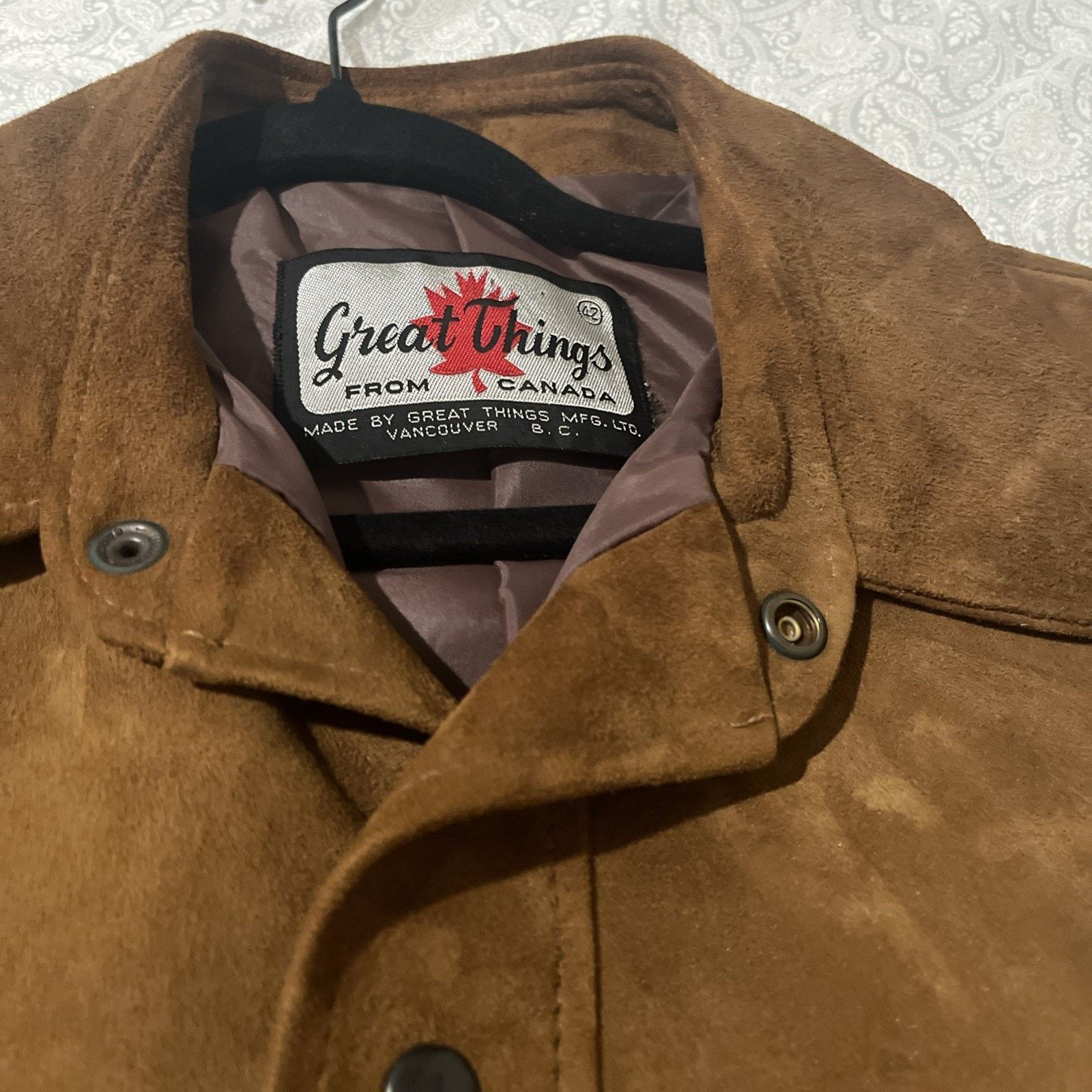 Other Vintage Great Things Canada Suede Leather Jacket 42 Western Size US L / EU 52-54 / 3 - 20 Thumbnail