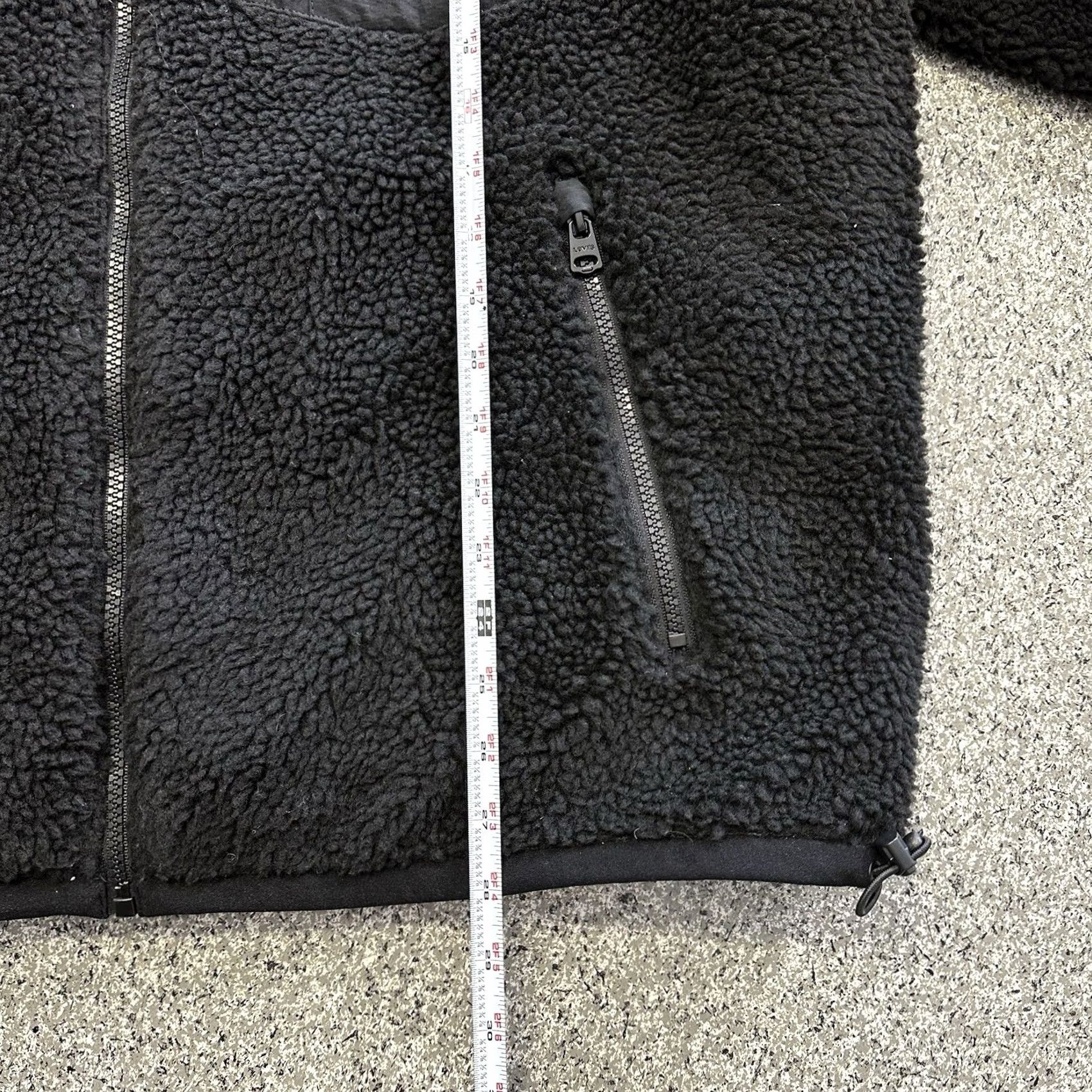 Levi's Levi's Jacket Mens XL Black All Over Sherpa Fleece Quilted Lined Mock Neck Jacket Size US XL / EU 56 / 4 - 5 Thumbnail