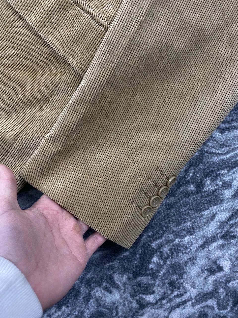 Giorgio Armani Giorgio Armani Corduroy Blazer Jacket Men Size 50 Beige Size 50R - 6 Thumbnail