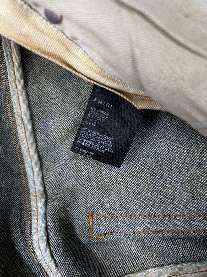 Amiri Amiri Blue Patchwork Destroyed Jeans Size US 32 / EU 48 - 8 Thumbnail