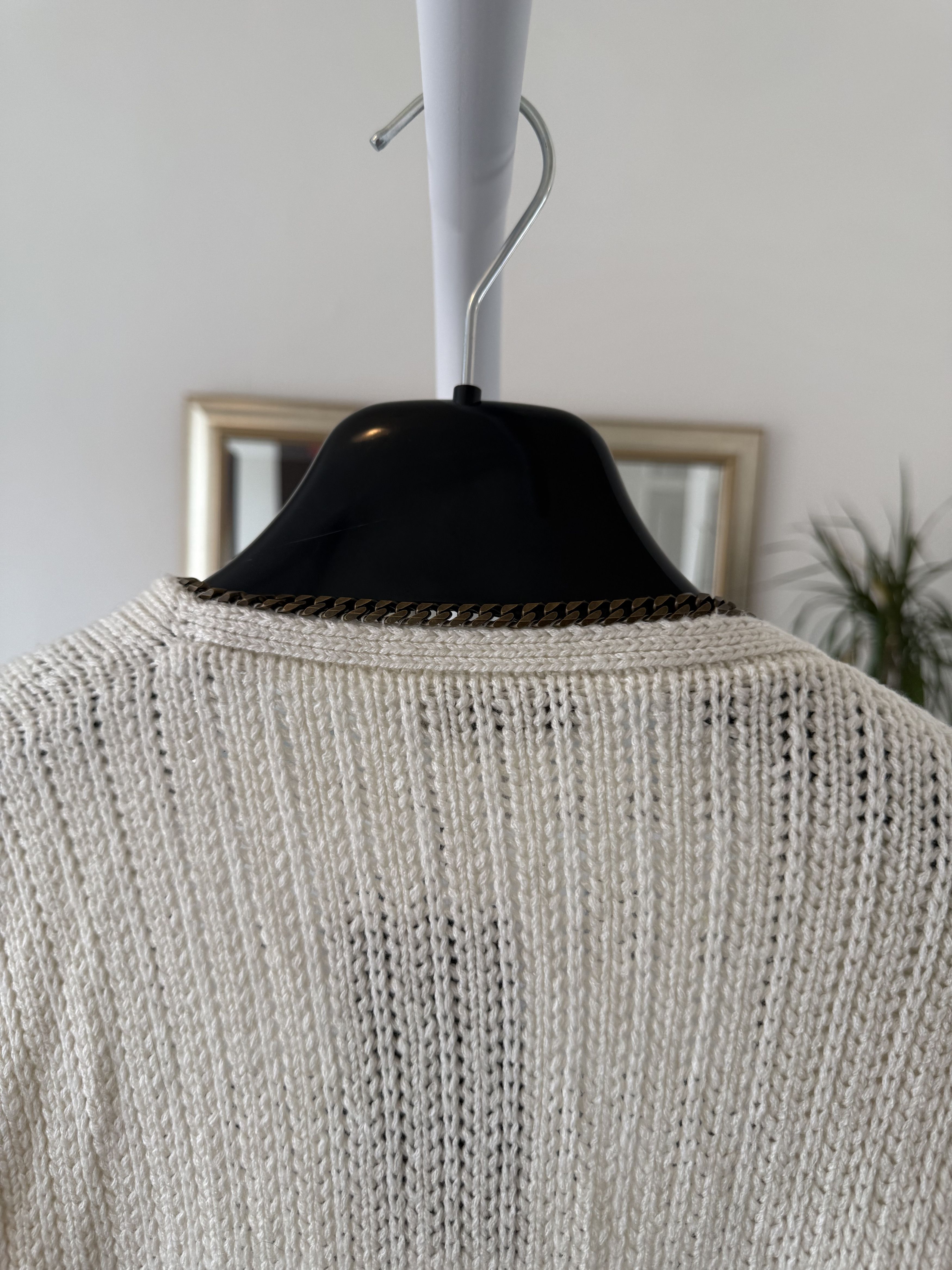 Saint Laurent Paris Saint Laurent Chain Open Knit Sweater Size XS / US 0-2 / IT 36-38 - 7 Thumbnail