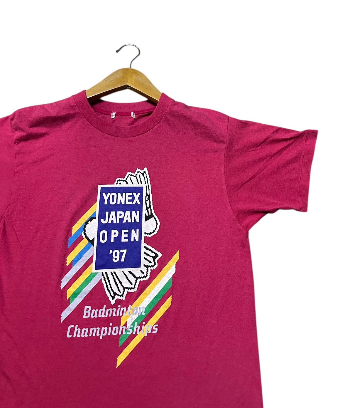 Vintage Vintage Yonex Japan open 1997 badminton championship tshirt Size US S / EU 44-46 / 1 - 5 Thumbnail