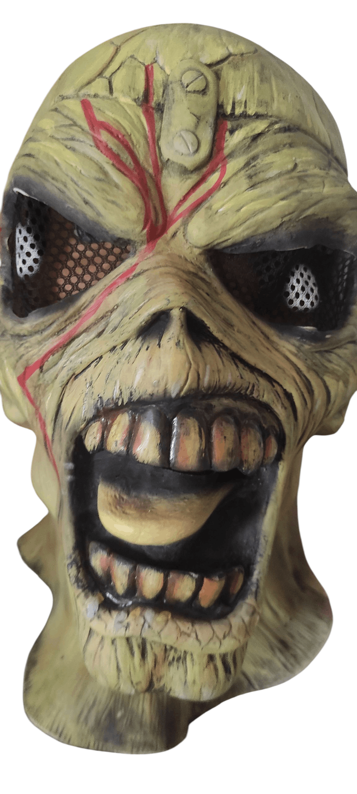 Iron Maiden Iron Maiden Eddie “Piece of Mind” Costume Rubber Latex Mask Size ONE SIZE - 6 Thumbnail