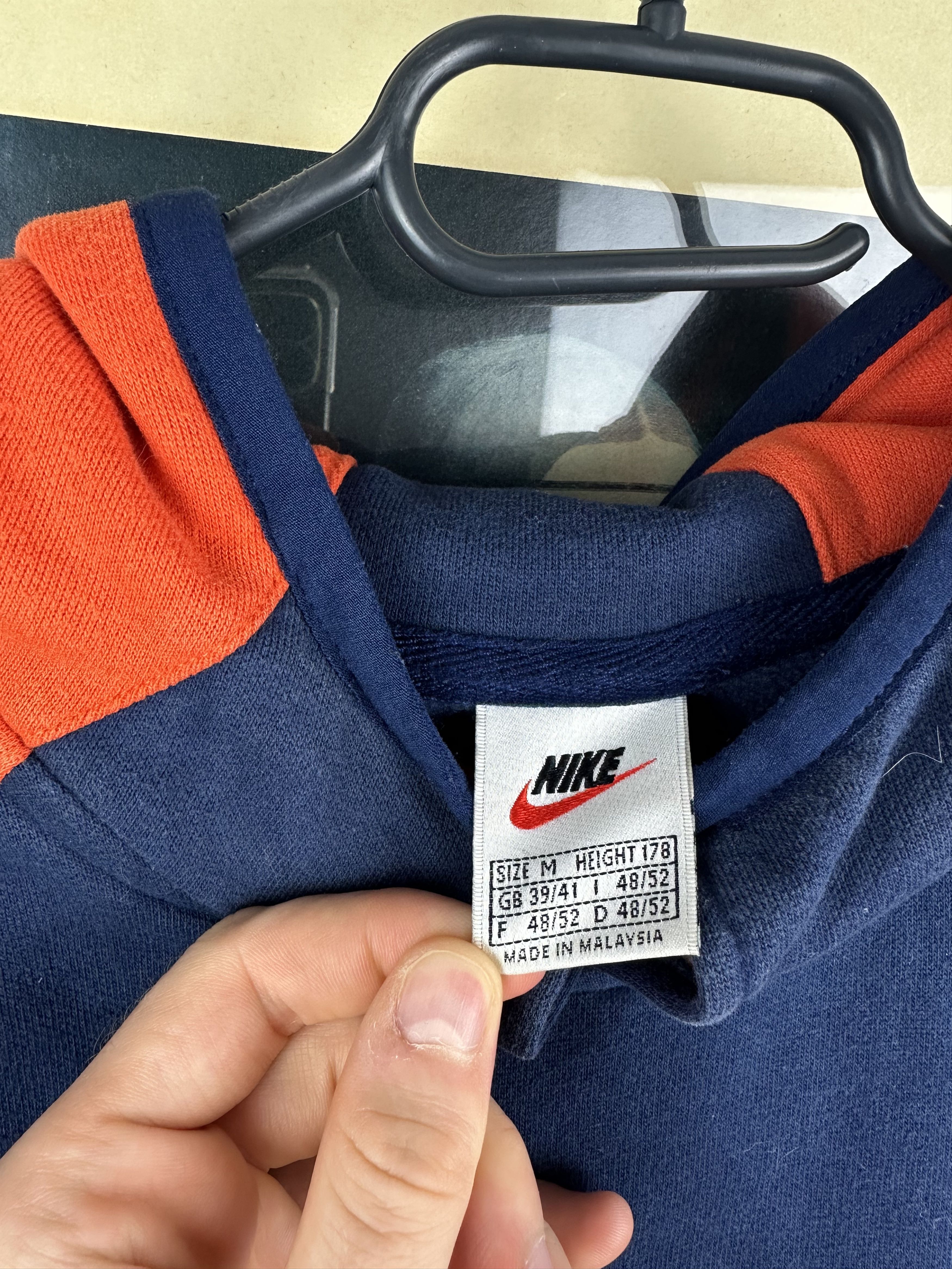 Nike × Vintage Vintage Nike Sweatshirt Hoodie Rare Swoosh Rare Hype Size US M / EU 48-50 / 2 - 6 Thumbnail