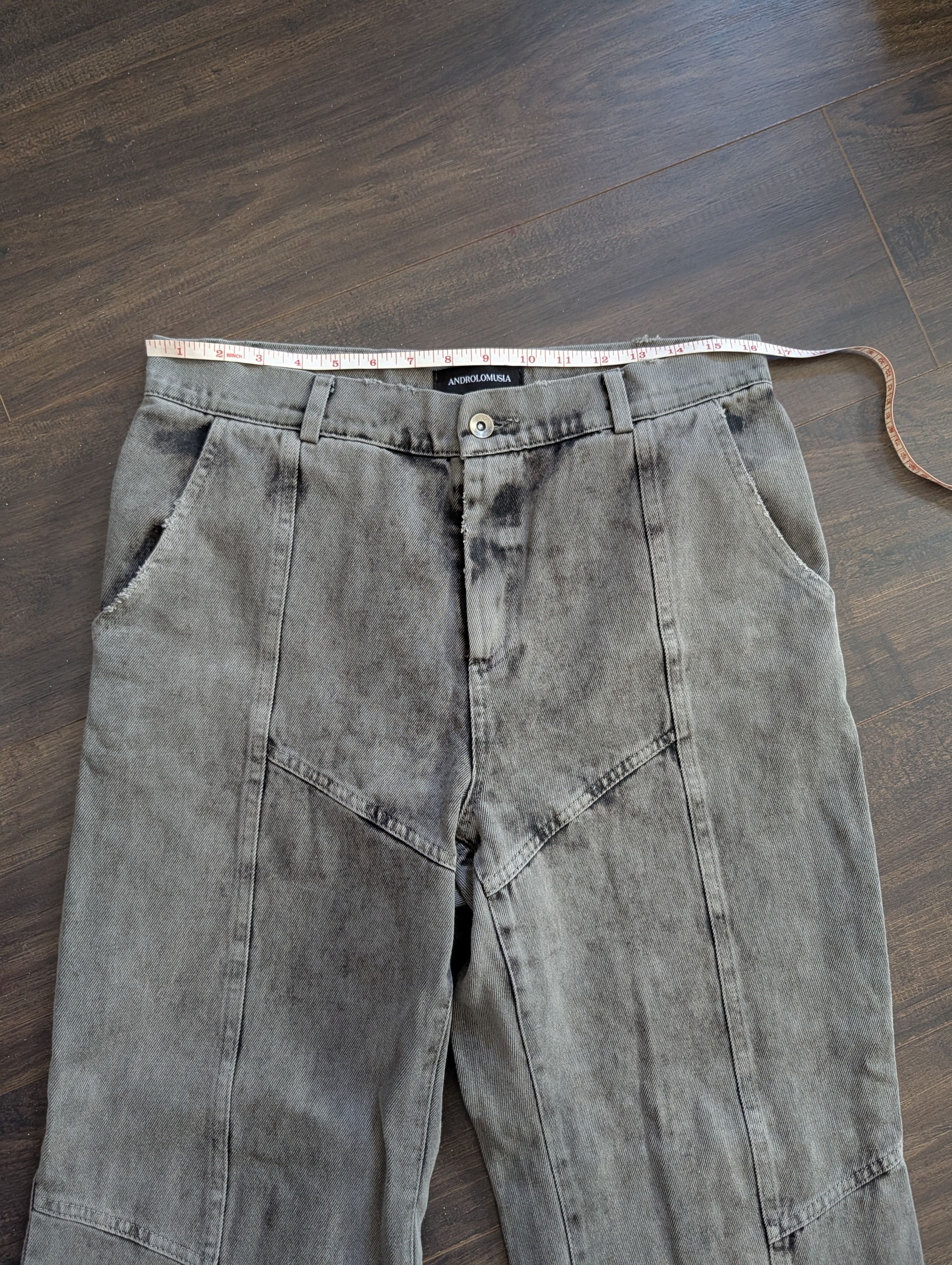 Andreluciano ANDROLOMUSIA Shibari Jeans Straight Leg Paneled 32 Size US 32 / EU 48 - 14 Thumbnail
