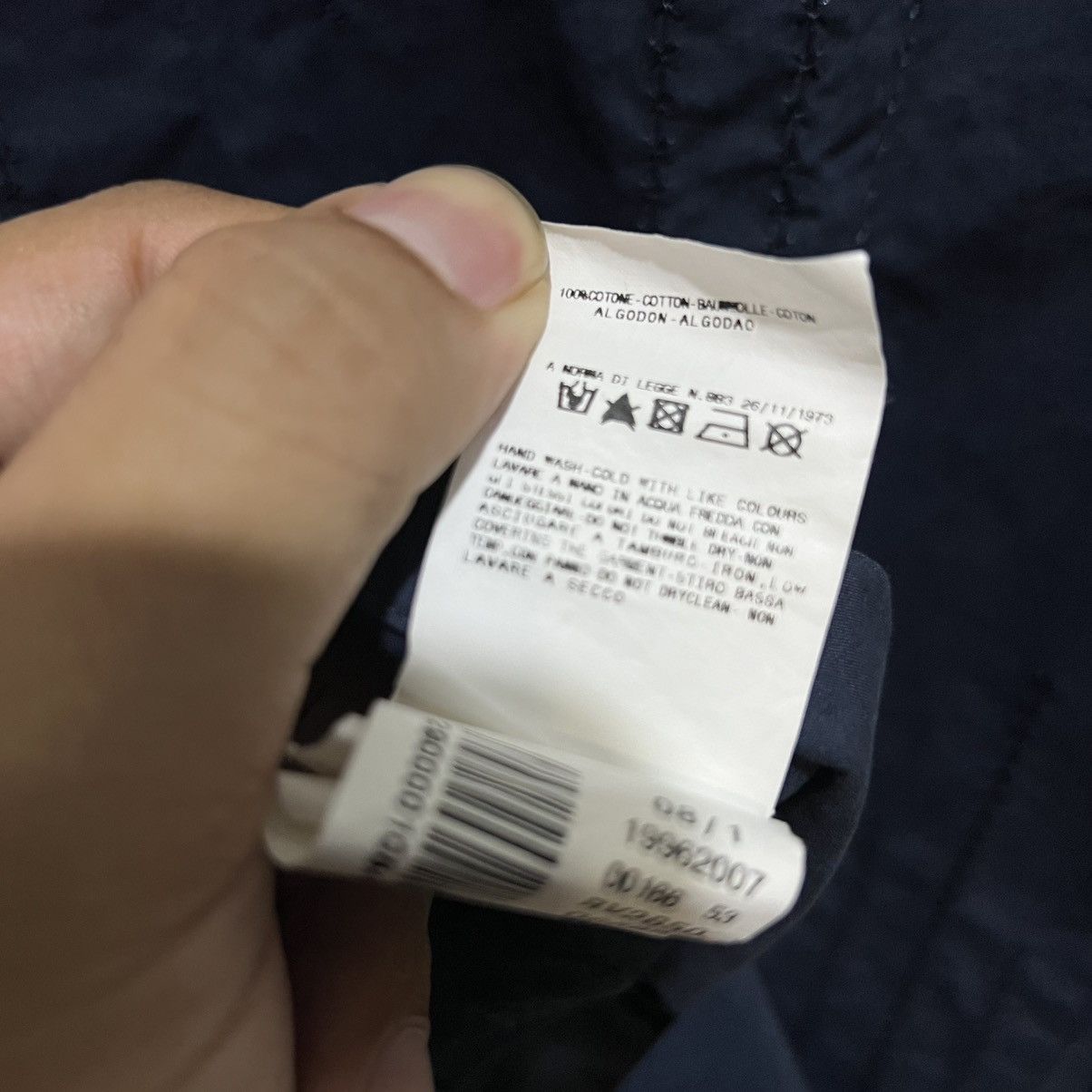Versace Versace Textured Shirts Dark Navy Size US M / EU 48-50 / 2 - 9 Thumbnail