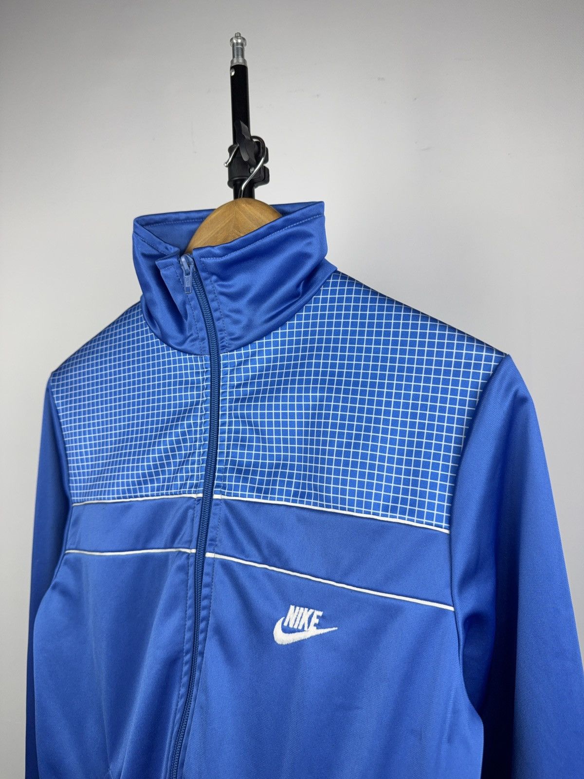 Nike Vintage Retro 80s Nike Sportswear Track Jacket UK Made S Size US S / EU 44-46 / 1 - 2 Thumbnail