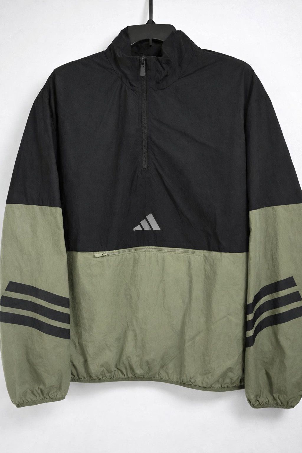 Adidas Adidas Black Olive Windbreaker Jacket Medium Size US M / EU 48-50 / 2 - 2 Thumbnail