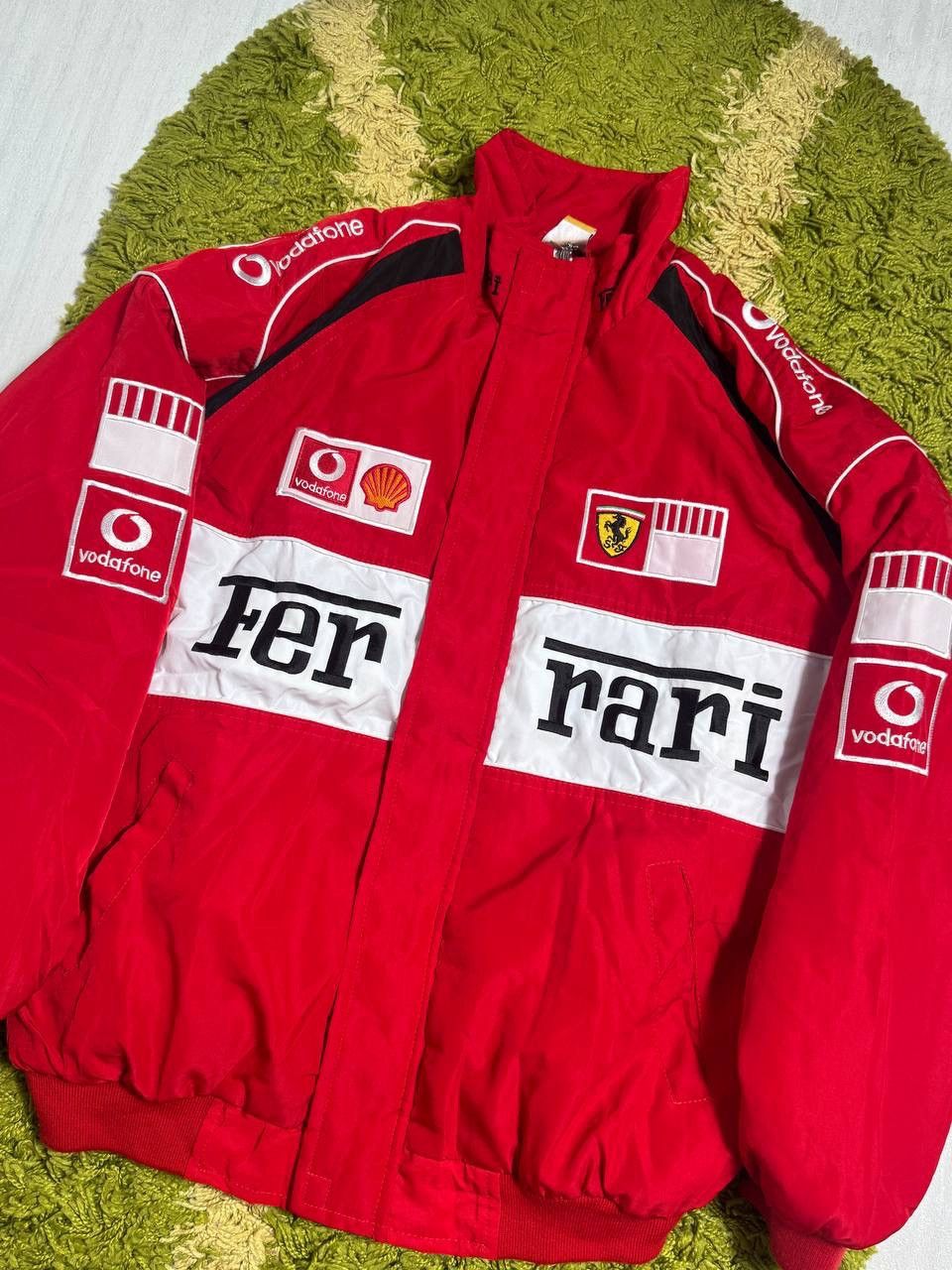 Ferrari Vintage Ferrari Bomber Jacket Big Logo F1 Size US L / EU 52-54 / 3 - 3 Thumbnail
