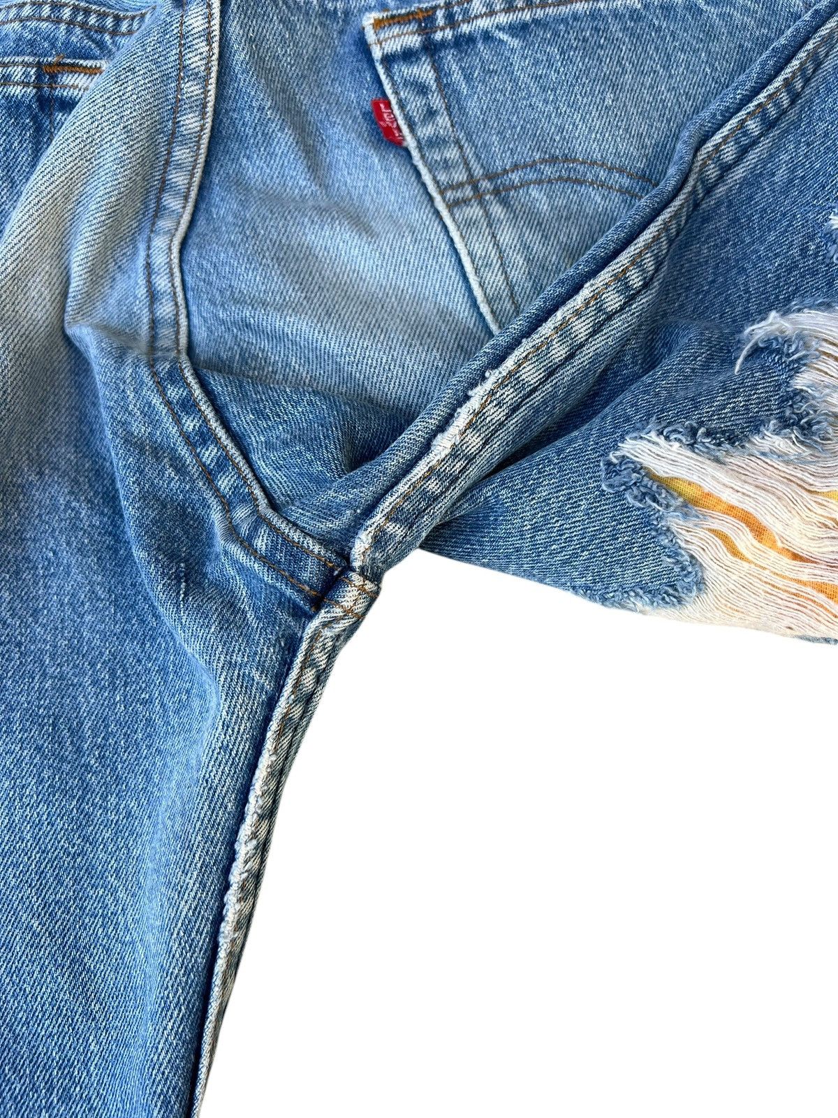 Levi's Vintage 80s Levi’s 501 Ripped Distressed Denim Jeans Size US 30 / EU 46 - 22 Thumbnail