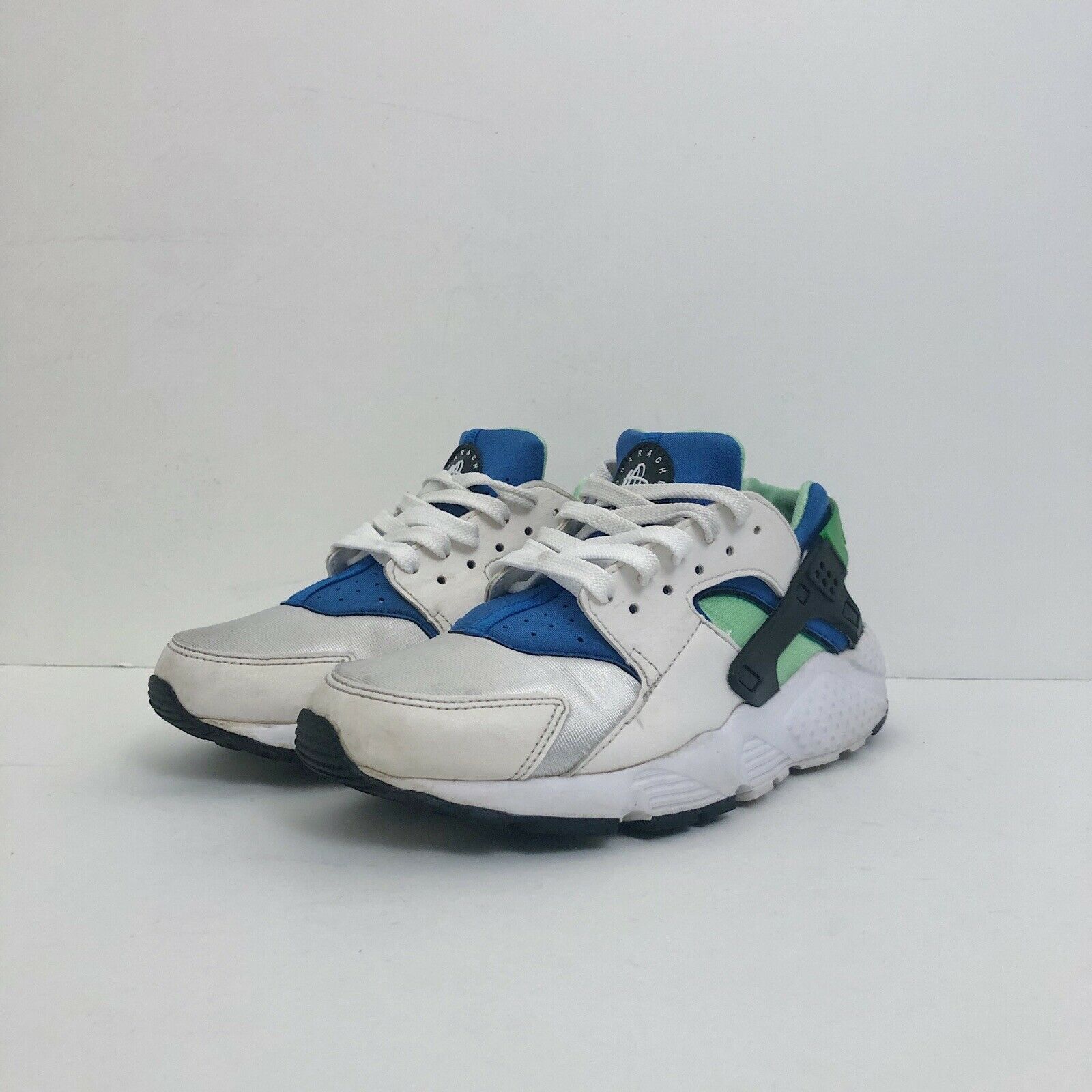 Nike 2014 Nike Huarache Run GS Scream Green Blue Sz 6Y Size US 7.5 / IT 37.5 - 2 Thumbnail
