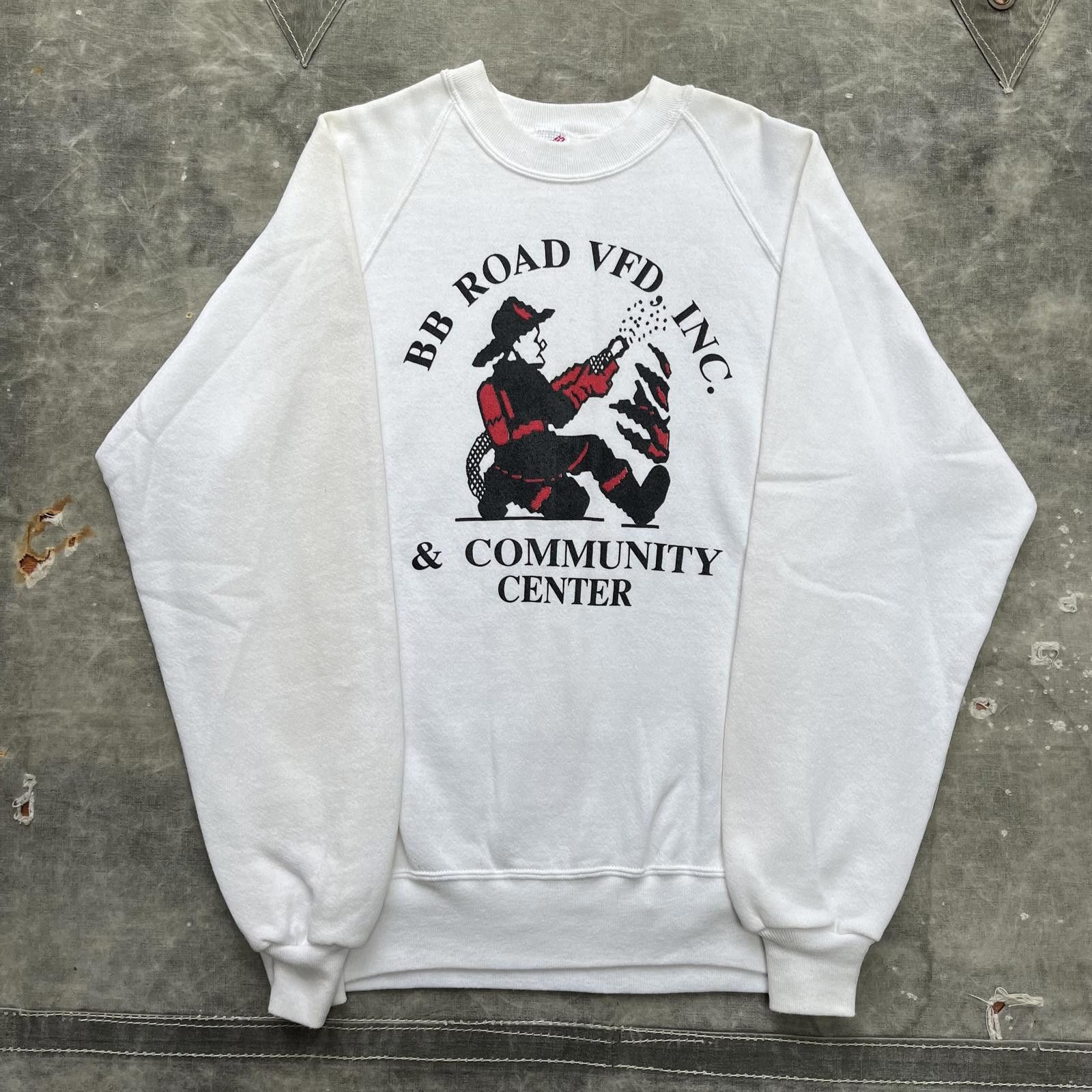 Jerzees × Vintage Vintage 80s 90s Fire Department Firefighter Sweatshirt Size US M / EU 48-50 / 2 - 1 Thumbnail