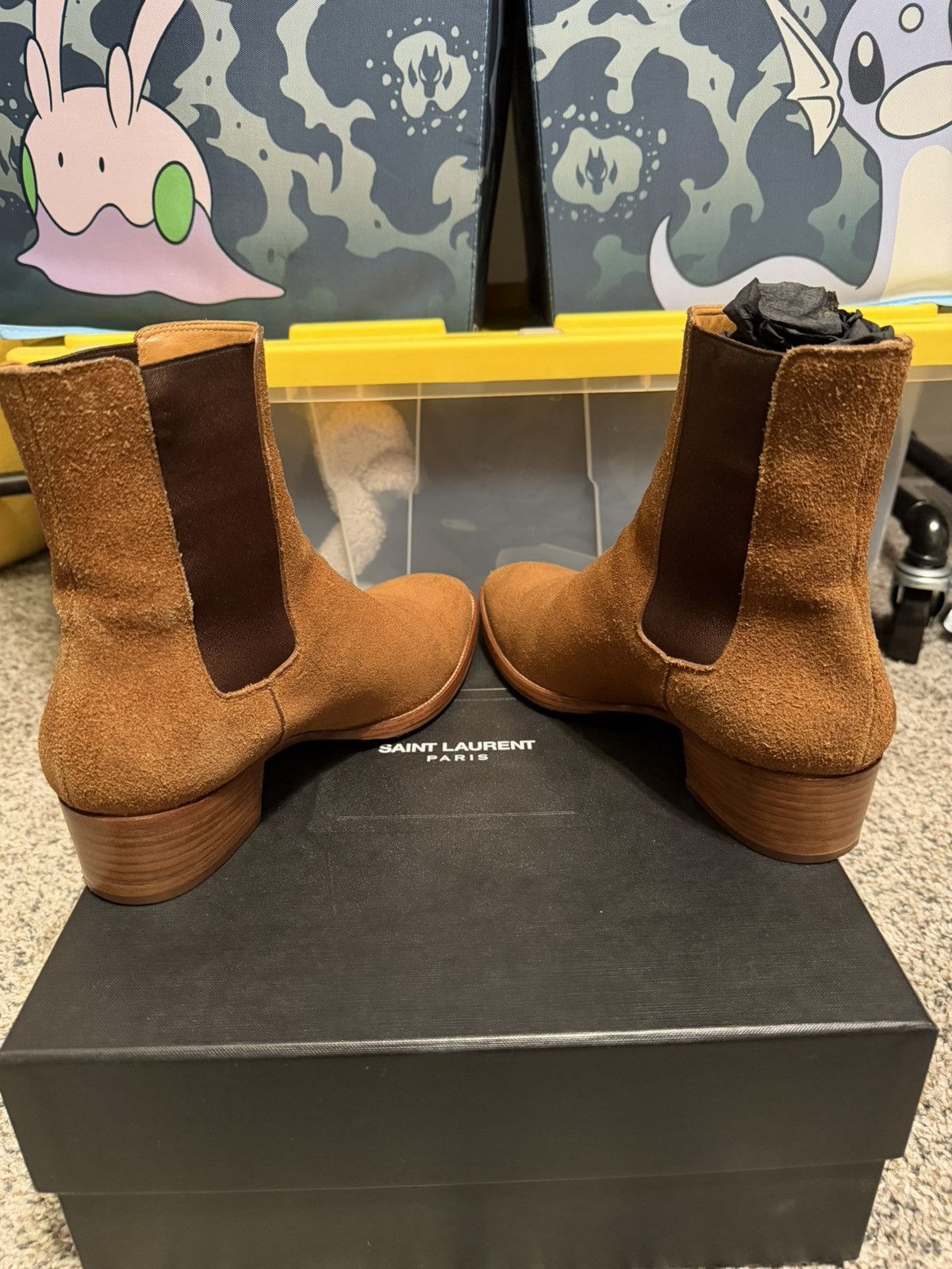 Saint Laurent Paris VERY RARE FW13 Noisette Chelsea Boot Size US 9 / EU 42 - 4 Thumbnail