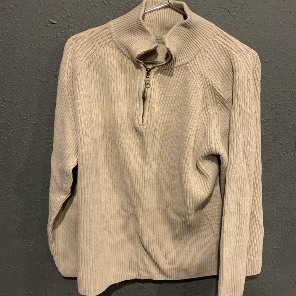 St. Johns Bay St. John’s Quarter Zip Turtleneck Sweater Size US XL / EU 56 / 4 - 1 Thumbnail