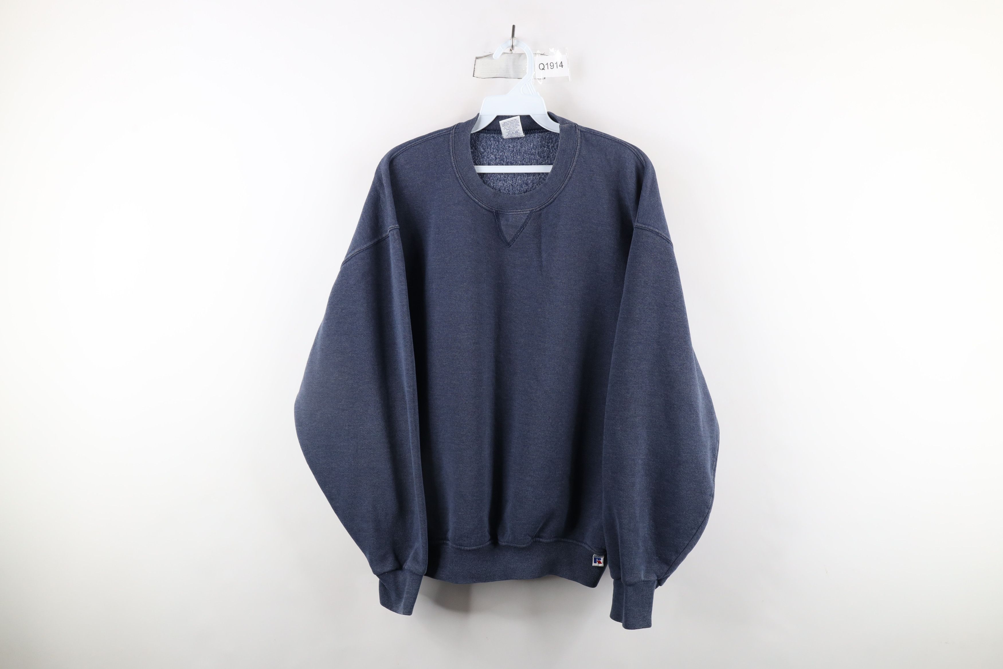 Russell Athletic × Vintage Vintage 90s Russell Athletic Crewneck Sweatshirt Heather Size US L / EU 52-54 / 3 - 1 Thumbnail