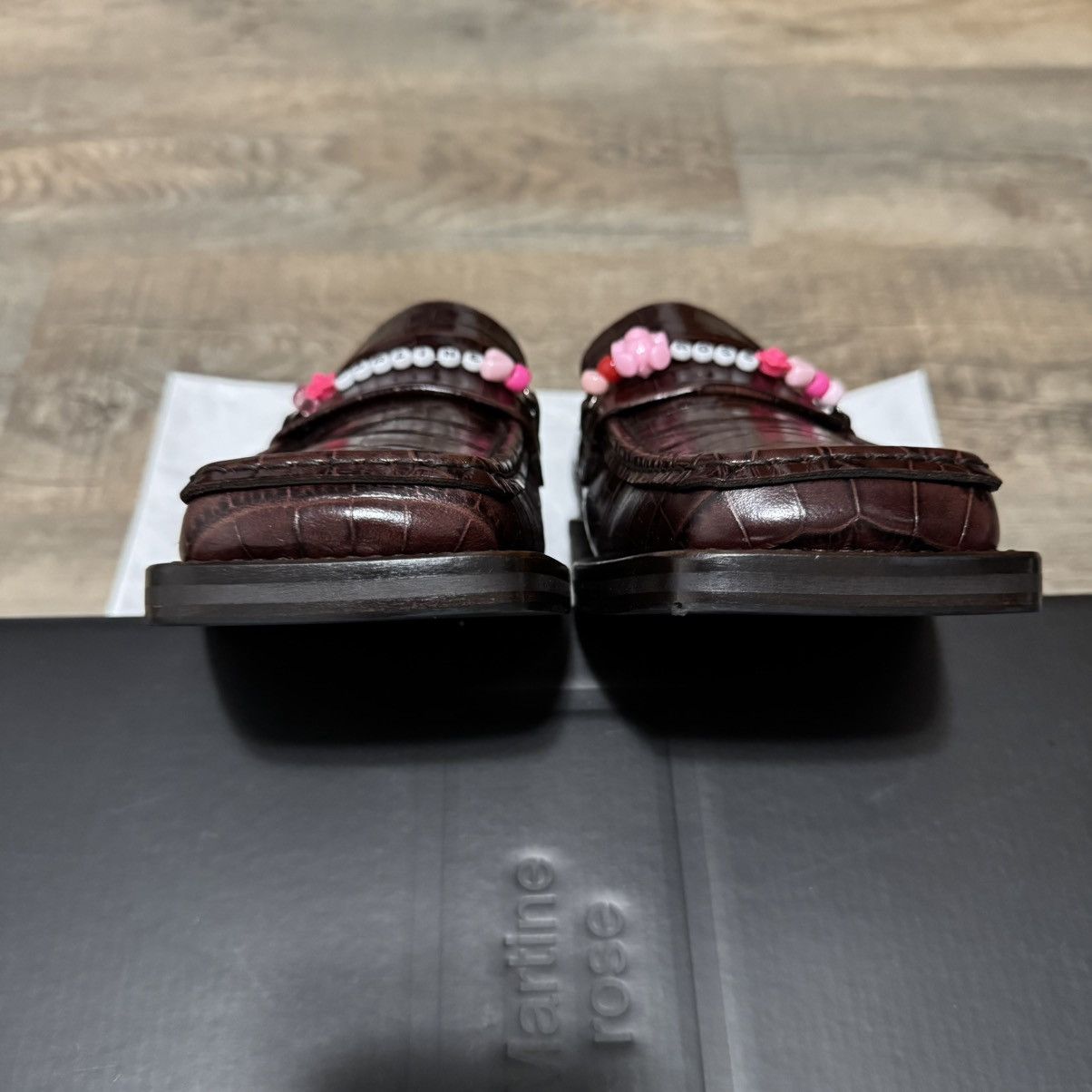 Martine Rose Martine Rose Beaded Square Toe Loafer Brown Size US 8 / EU 41 - 13 Thumbnail
