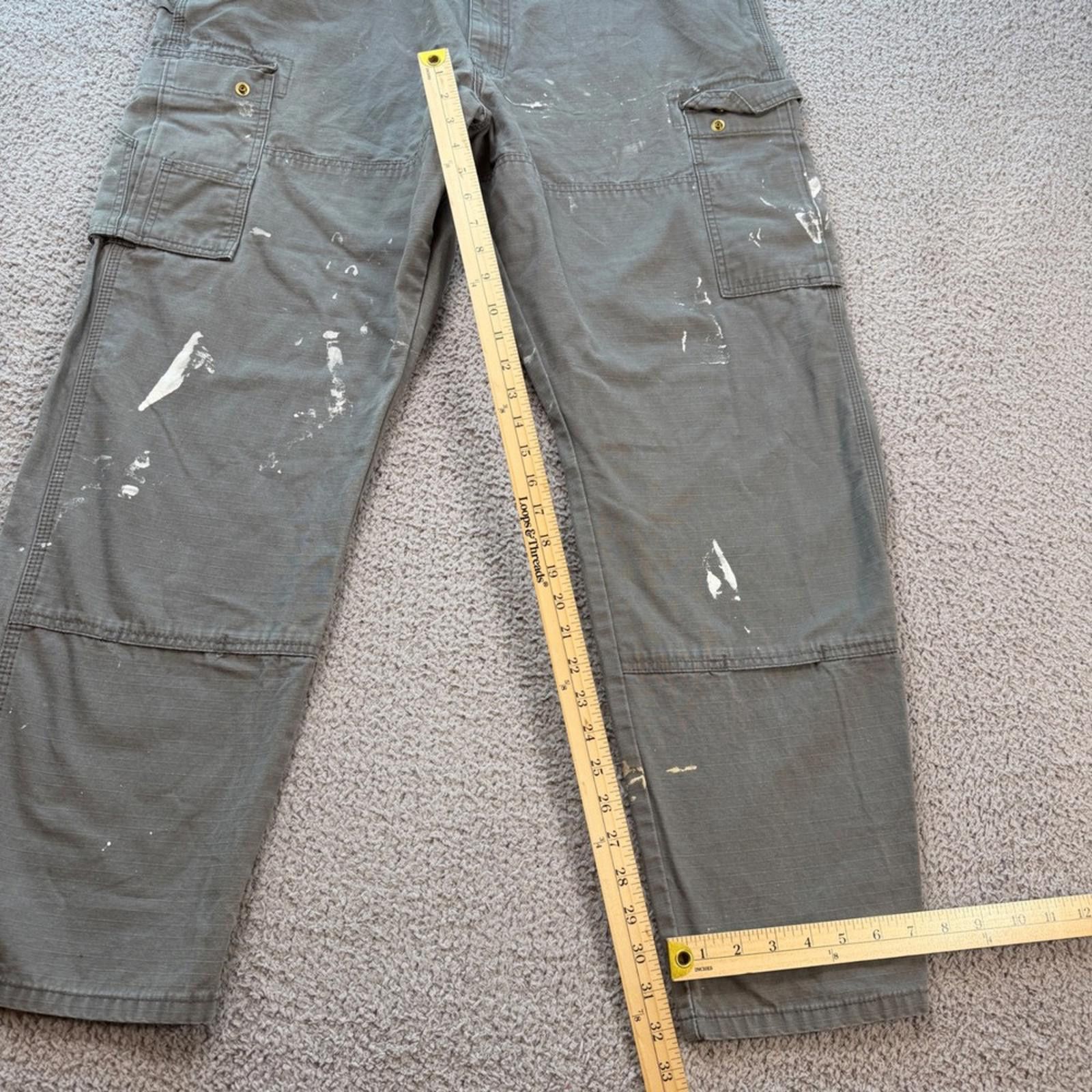 Wrangler Wrangler Riggs Workwear Mens 40x32 Grey Ripstop Cargo Pants Size US 40 / EU 56 - 3 Thumbnail
