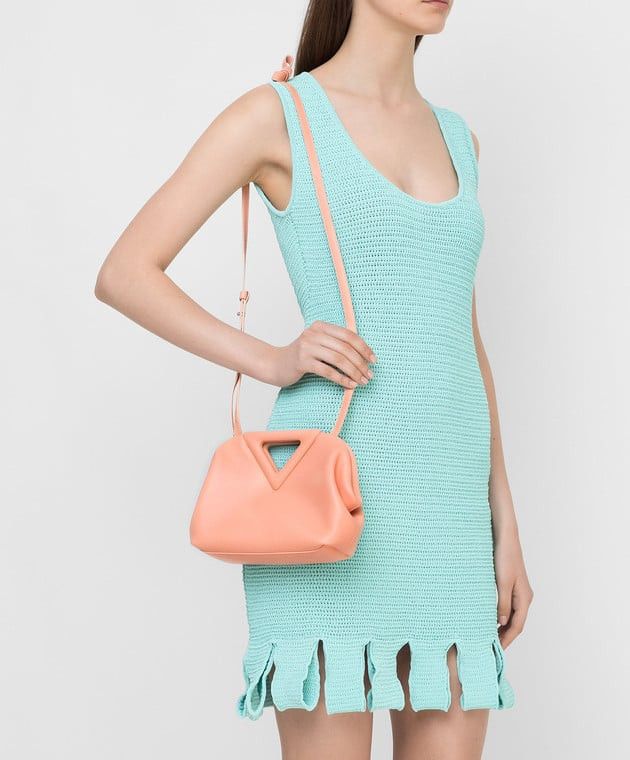 Bottega Veneta o1loc1c0724 Size: OS / 658476 Patch Leather Mini Bag Peach Size ONE SIZE - 2 Thumbnail