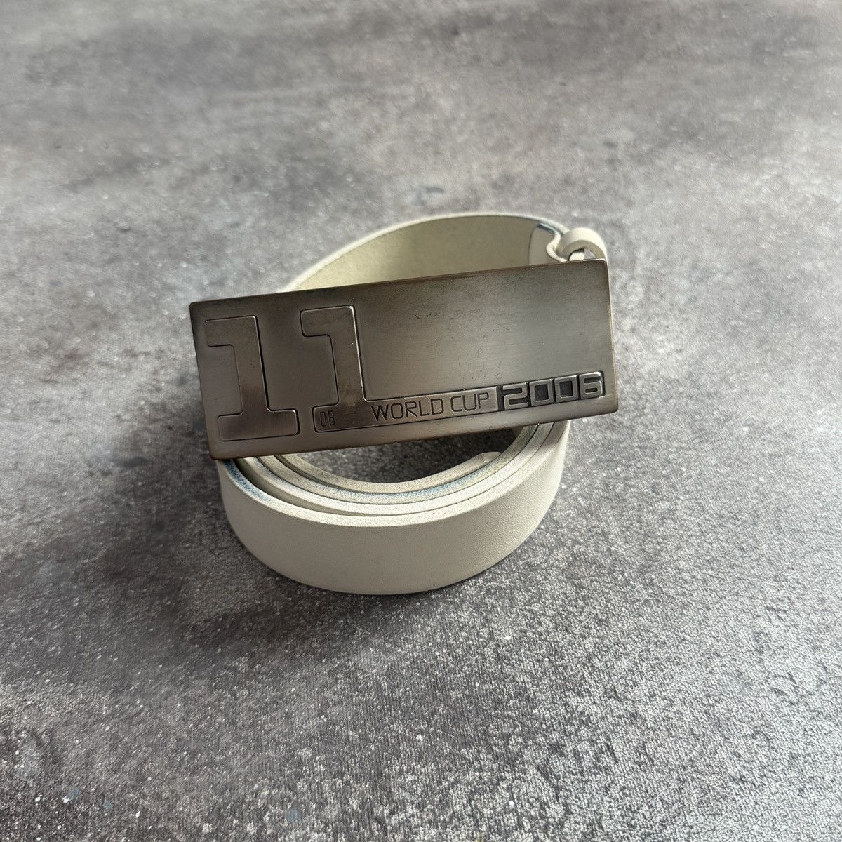 Dirk Bikkembergs Dirk Bikkembergs Archive Vintage 2006 World Cup Leather Belt Size ONE SIZE - 7 Thumbnail