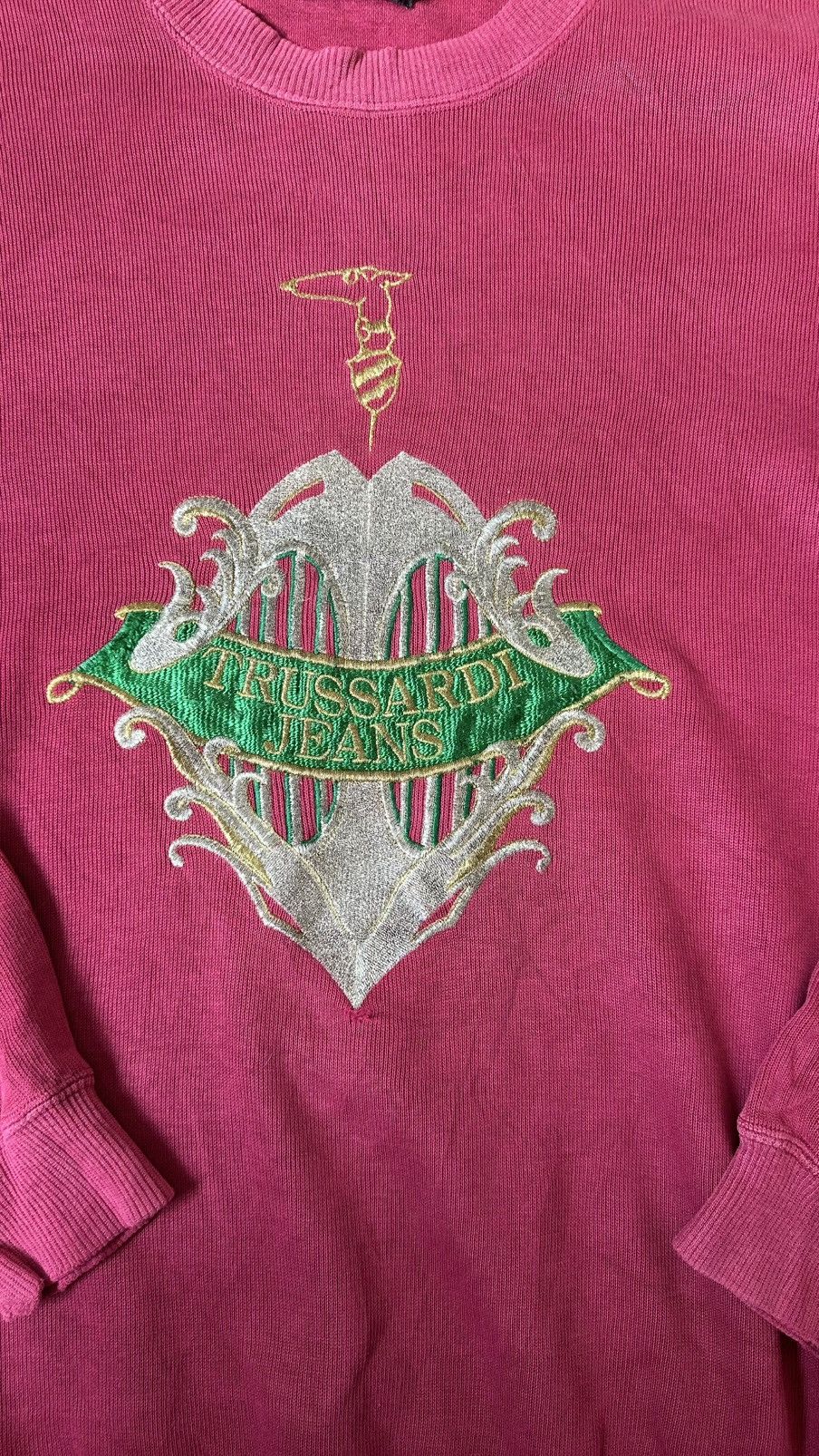 Trussardi VINTAGE TRUSSARDI JEANS EMBROIDERY SWEATSHIRT Size US L / EU 52-54 / 3 - 2 Thumbnail