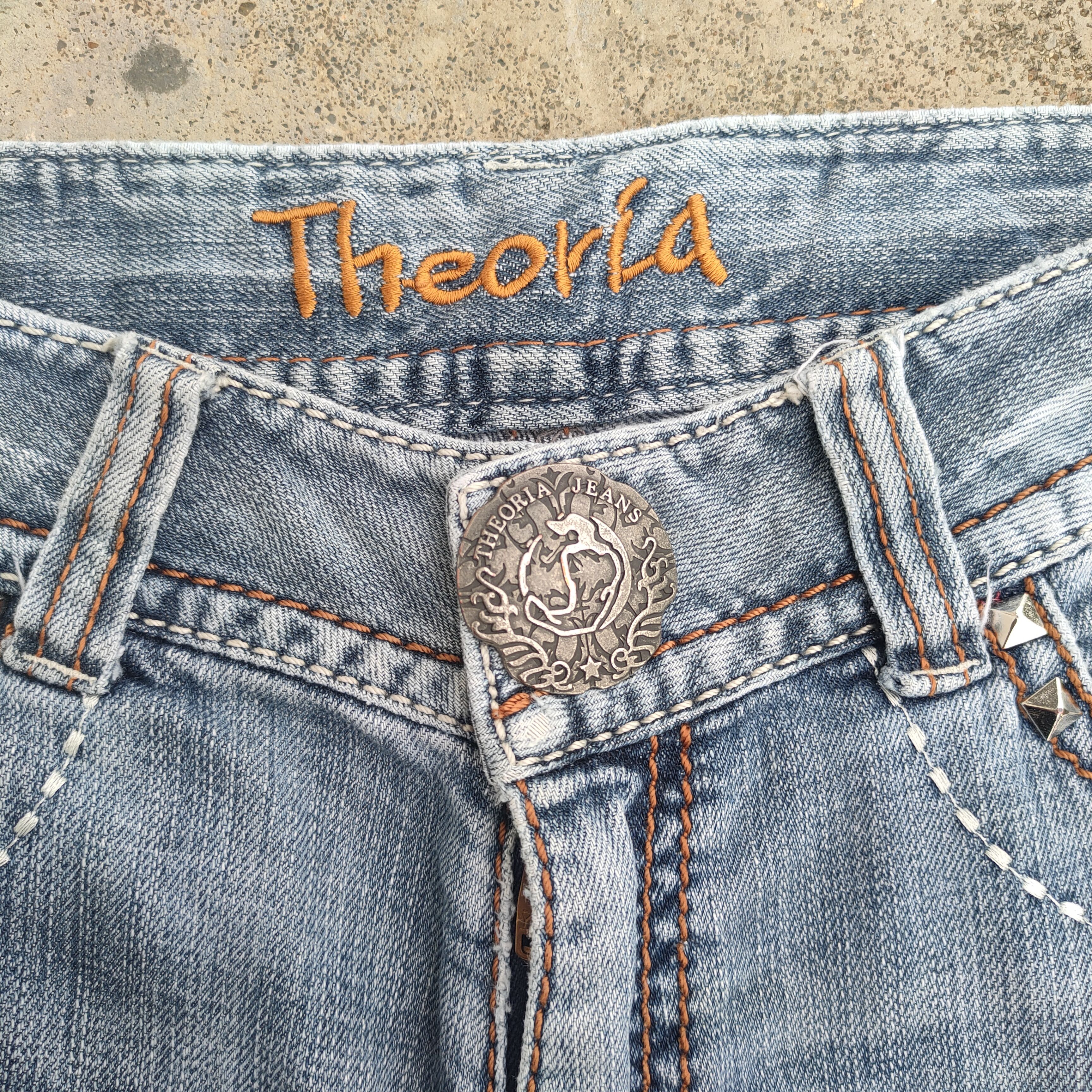 Japanese Brand × Jean VINTAGE THEORIA FLARE FADED RIPPED JEANS DENIM PANTS Size US 29 - 5 Thumbnail